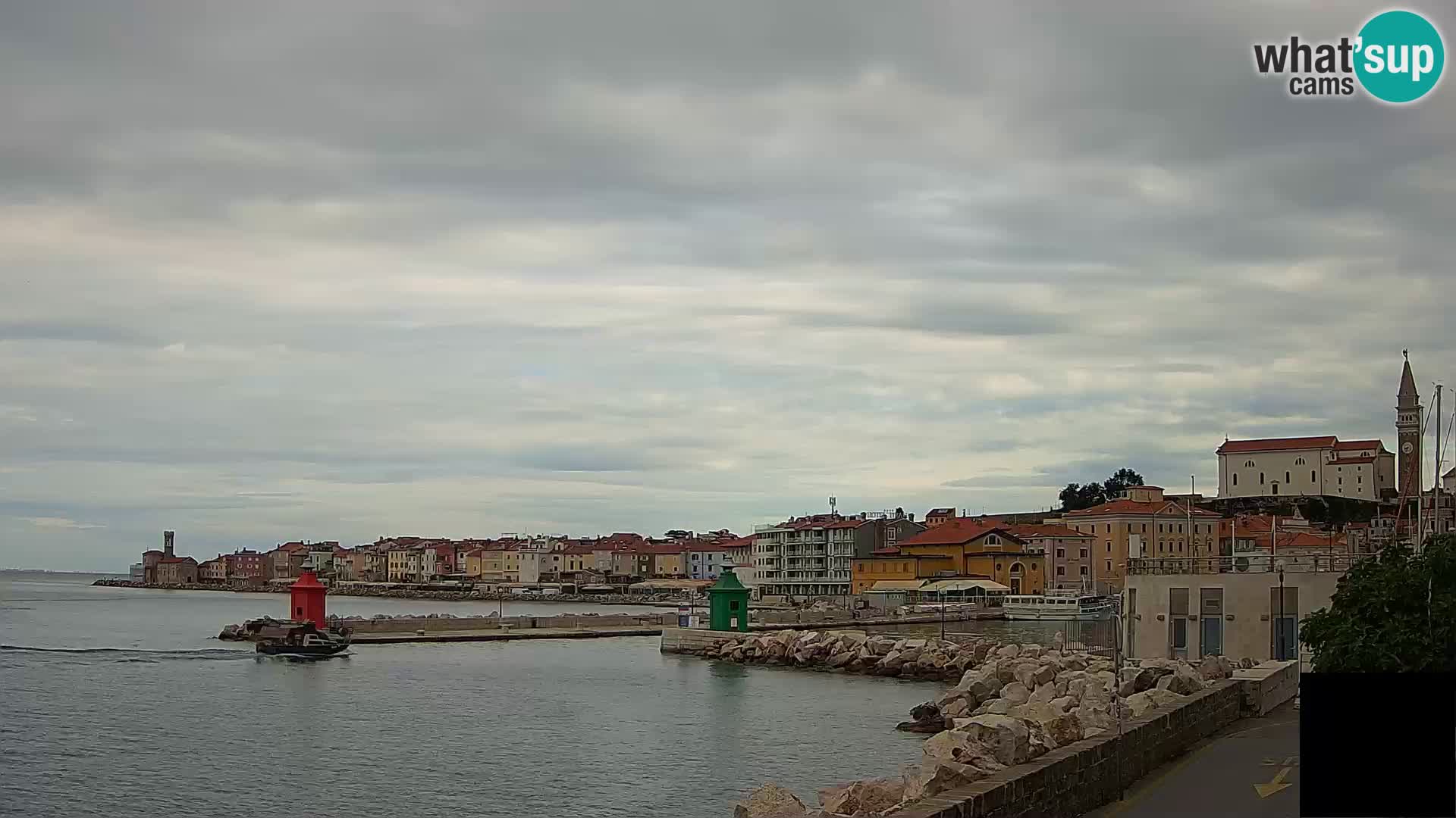 Piran – view to Punta and Mandrač
