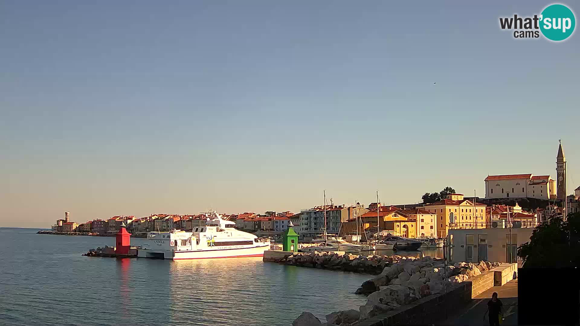 Piran – view to Punta and Mandrač