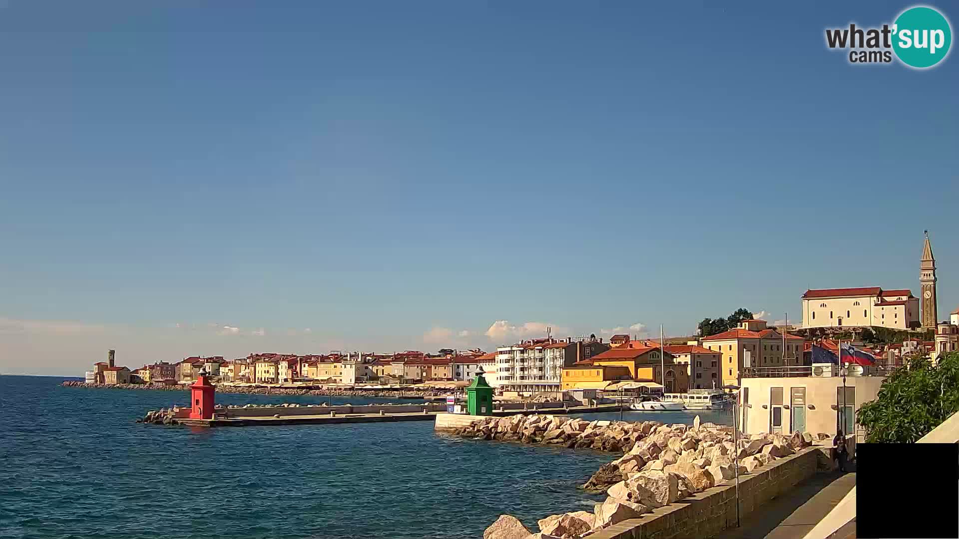 Piran – view to Punta and Mandrač