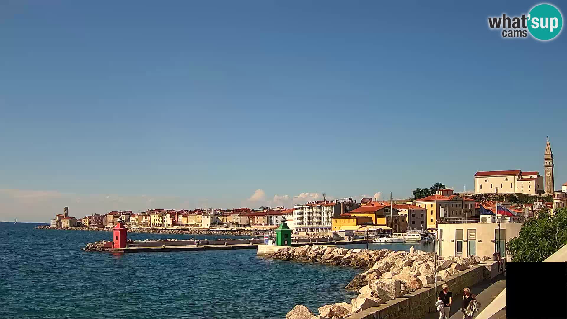 Piran – view to Punta and Mandrač