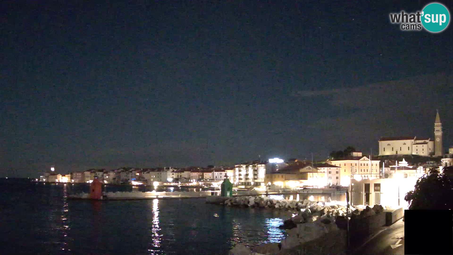 Piran – view to Punta and Mandrač