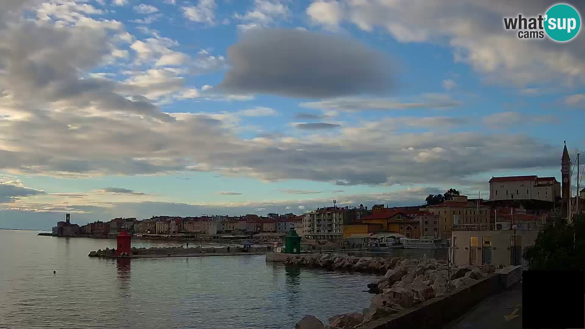 Pirano – vista verso la Punta e il “Mandrač”