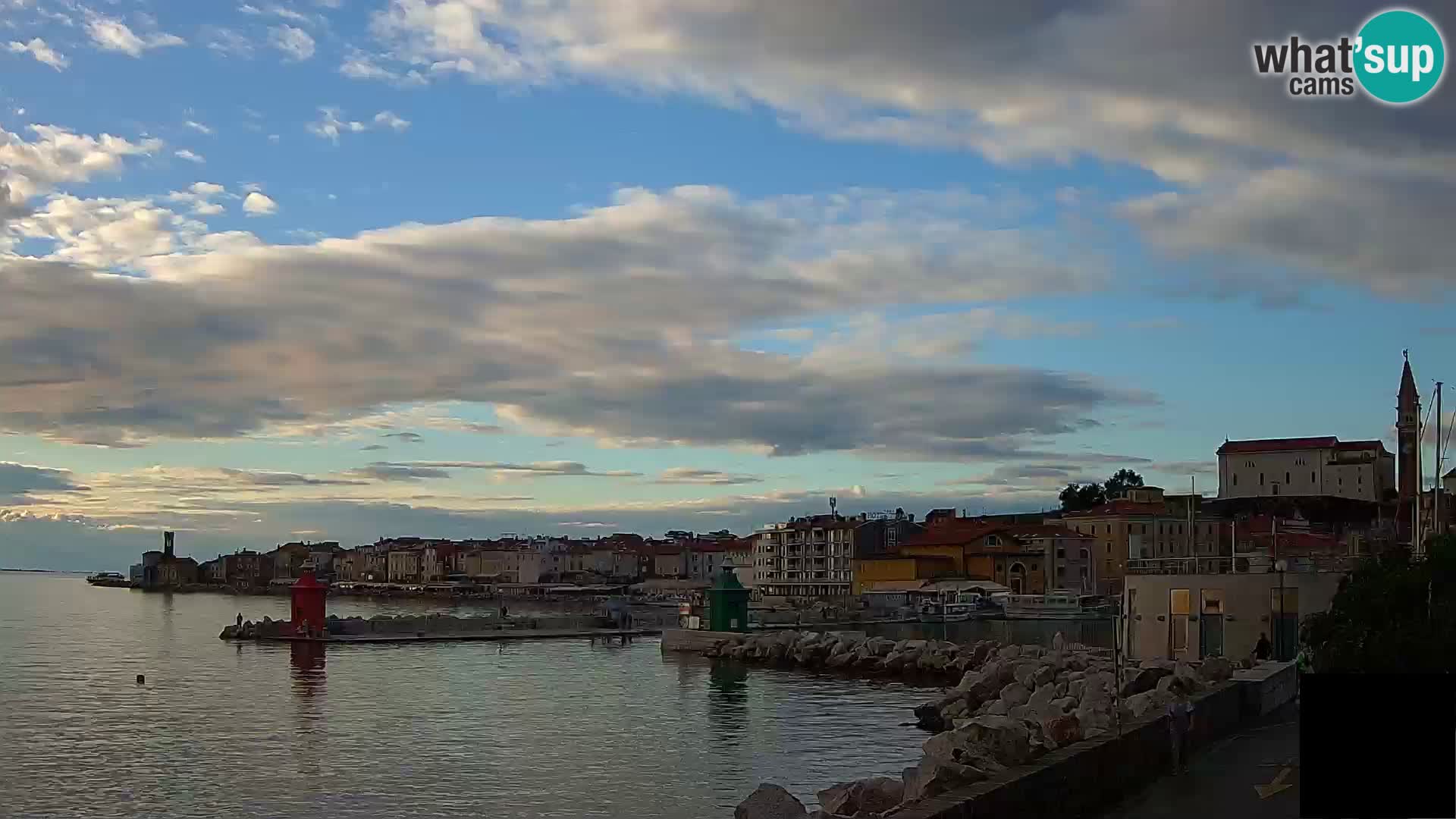 Piran – view to Punta and Mandrač