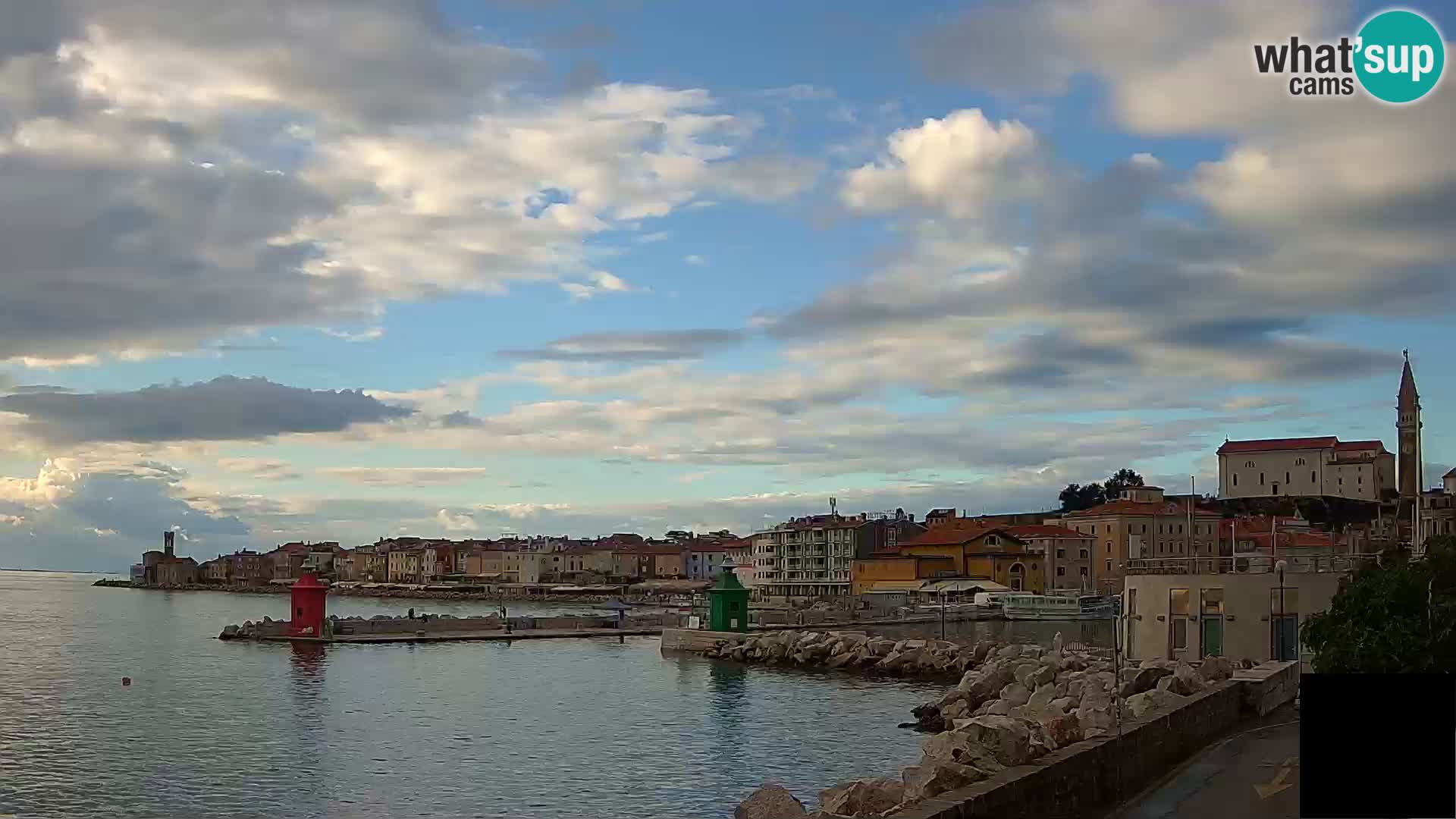 Piran – view to Punta and Mandrač
