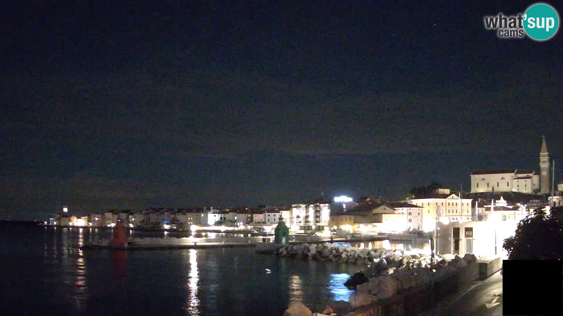 Piran – view to Punta and Mandrač