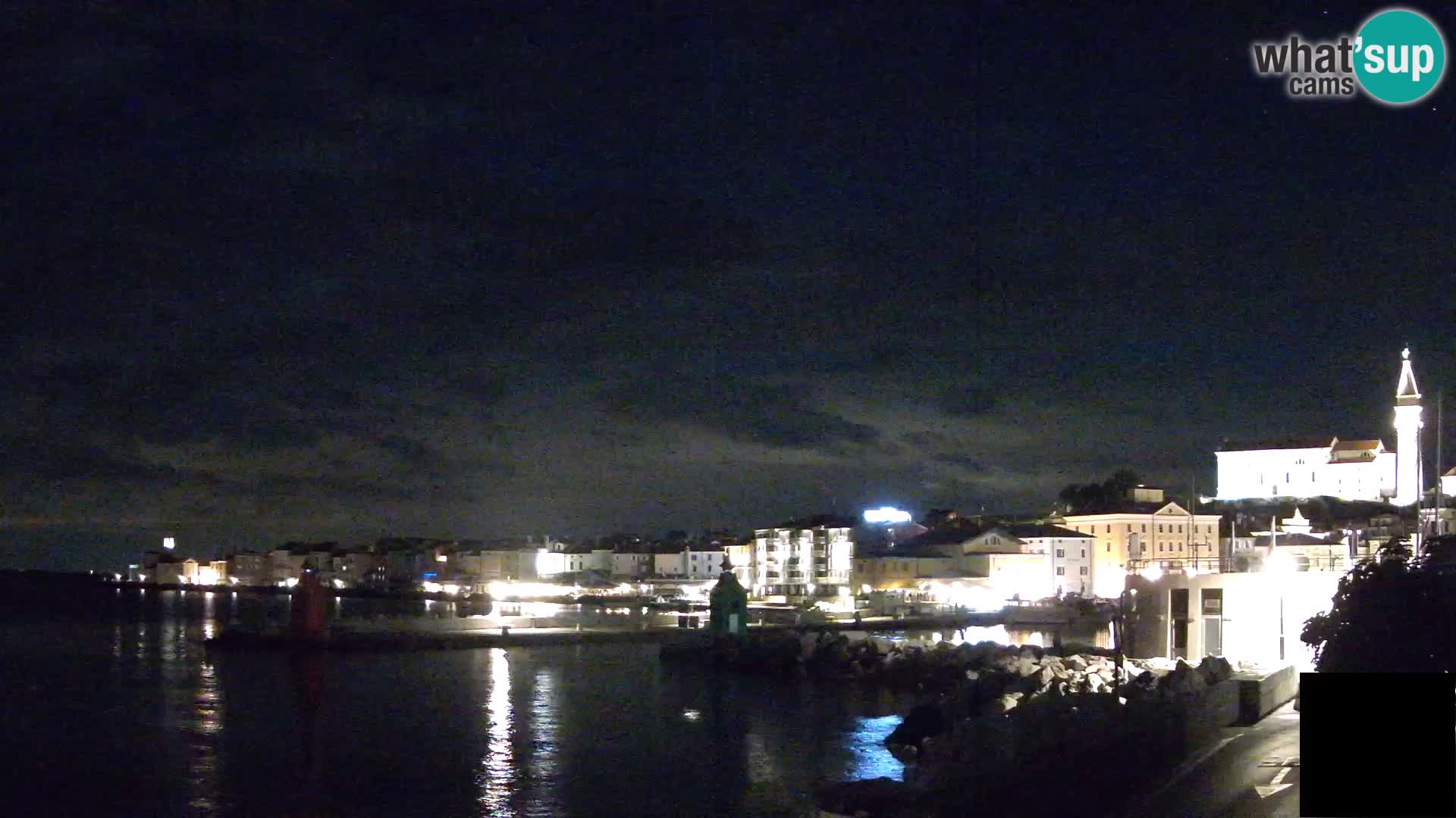 Piran – view to Punta and Mandrač