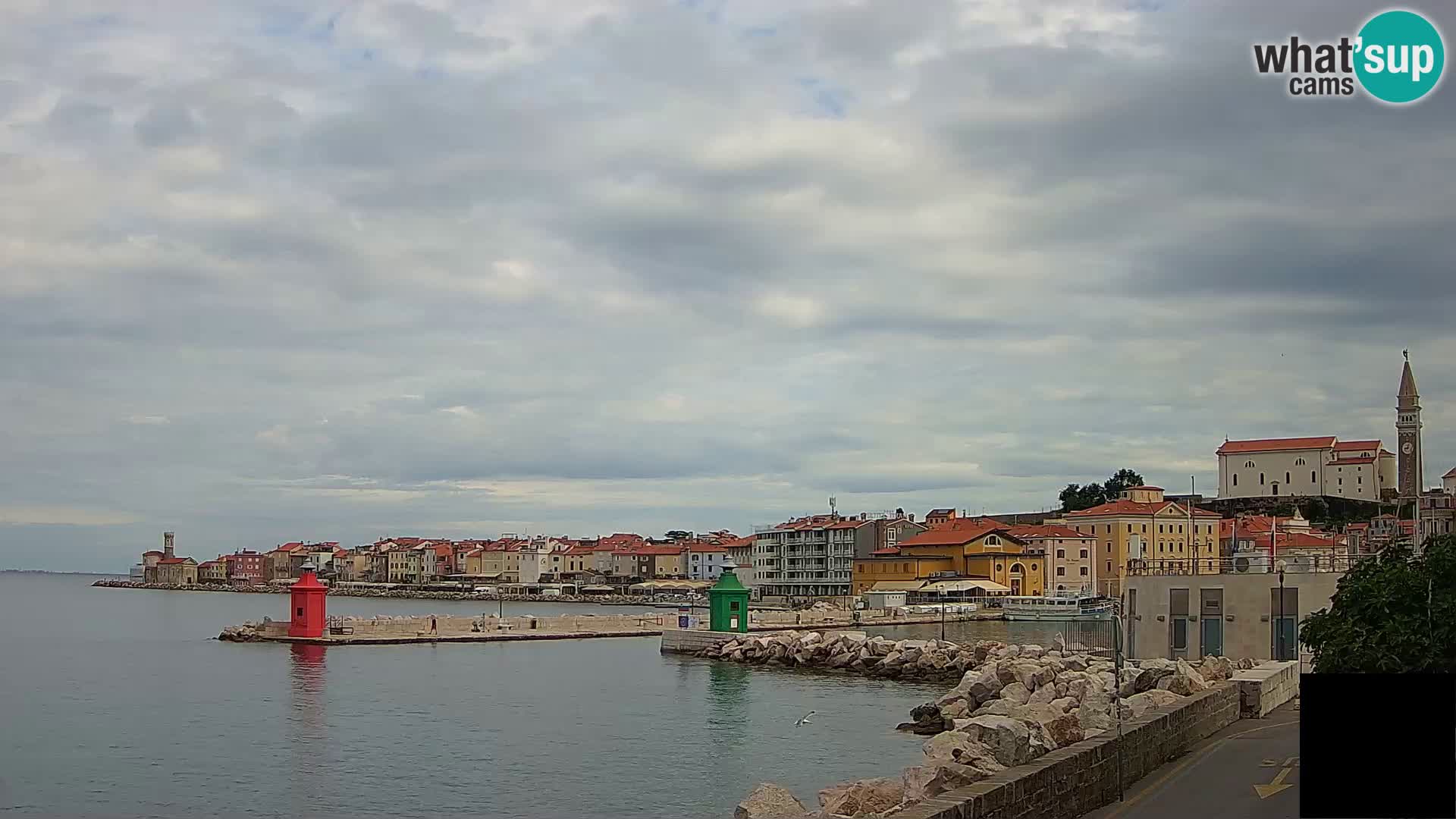 Piran – view to Punta and Mandrač