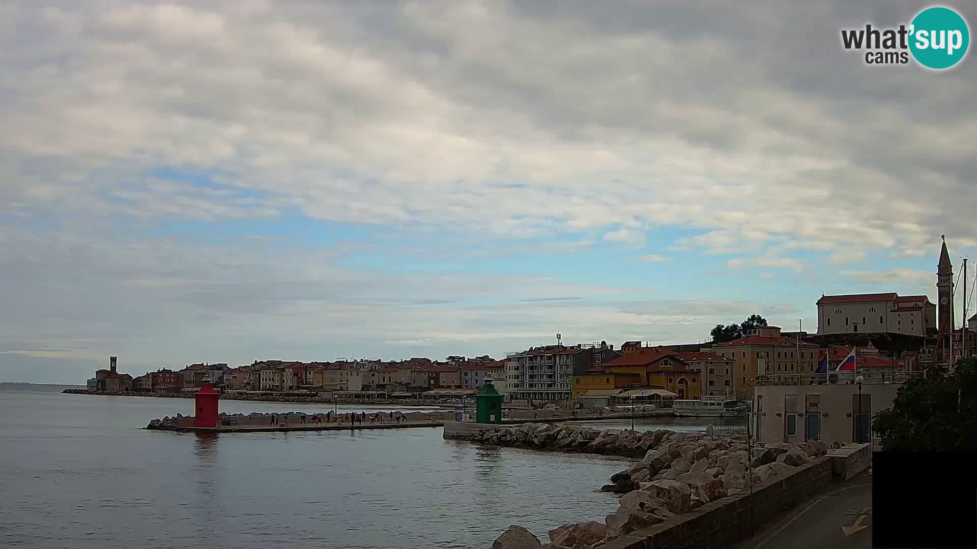 Pirano – vista verso la Punta e il “Mandrač”