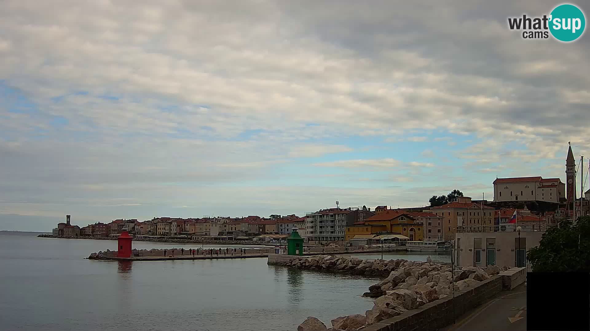 Piran – view to Punta and Mandrač