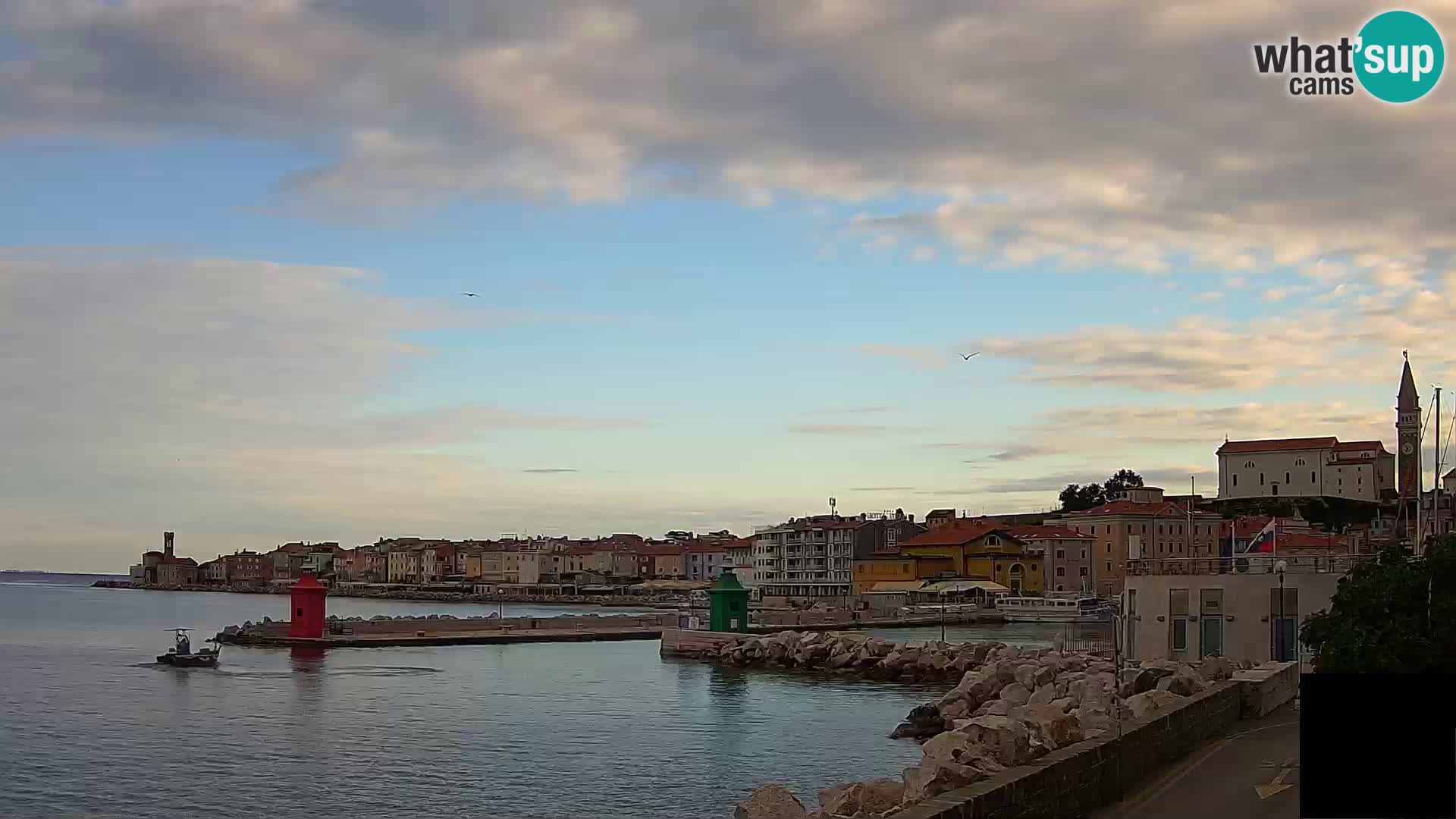 Piran – view to Punta and Mandrač