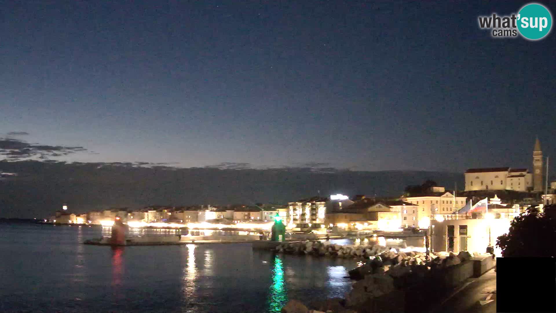 Pirano – vista verso la Punta e il “Mandrač”