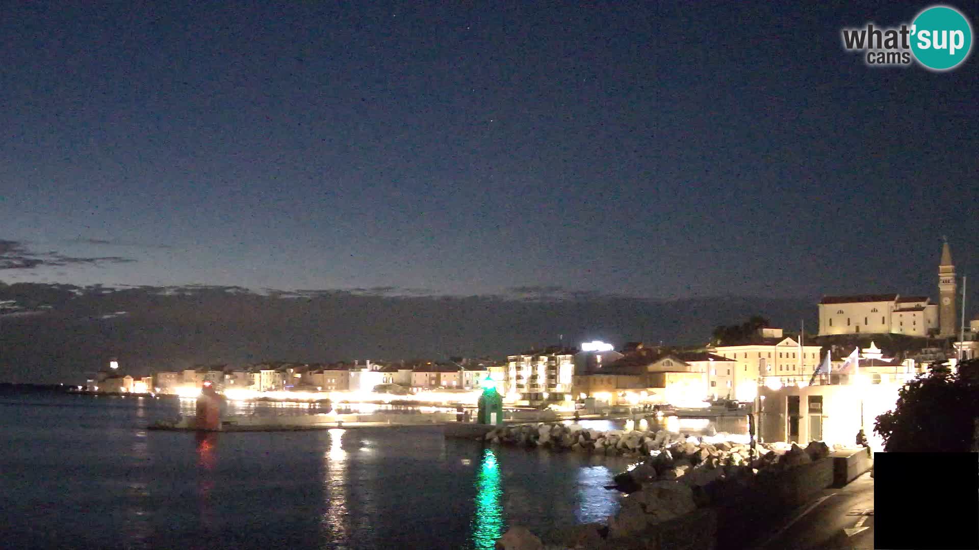 Piran – view to Punta and Mandrač