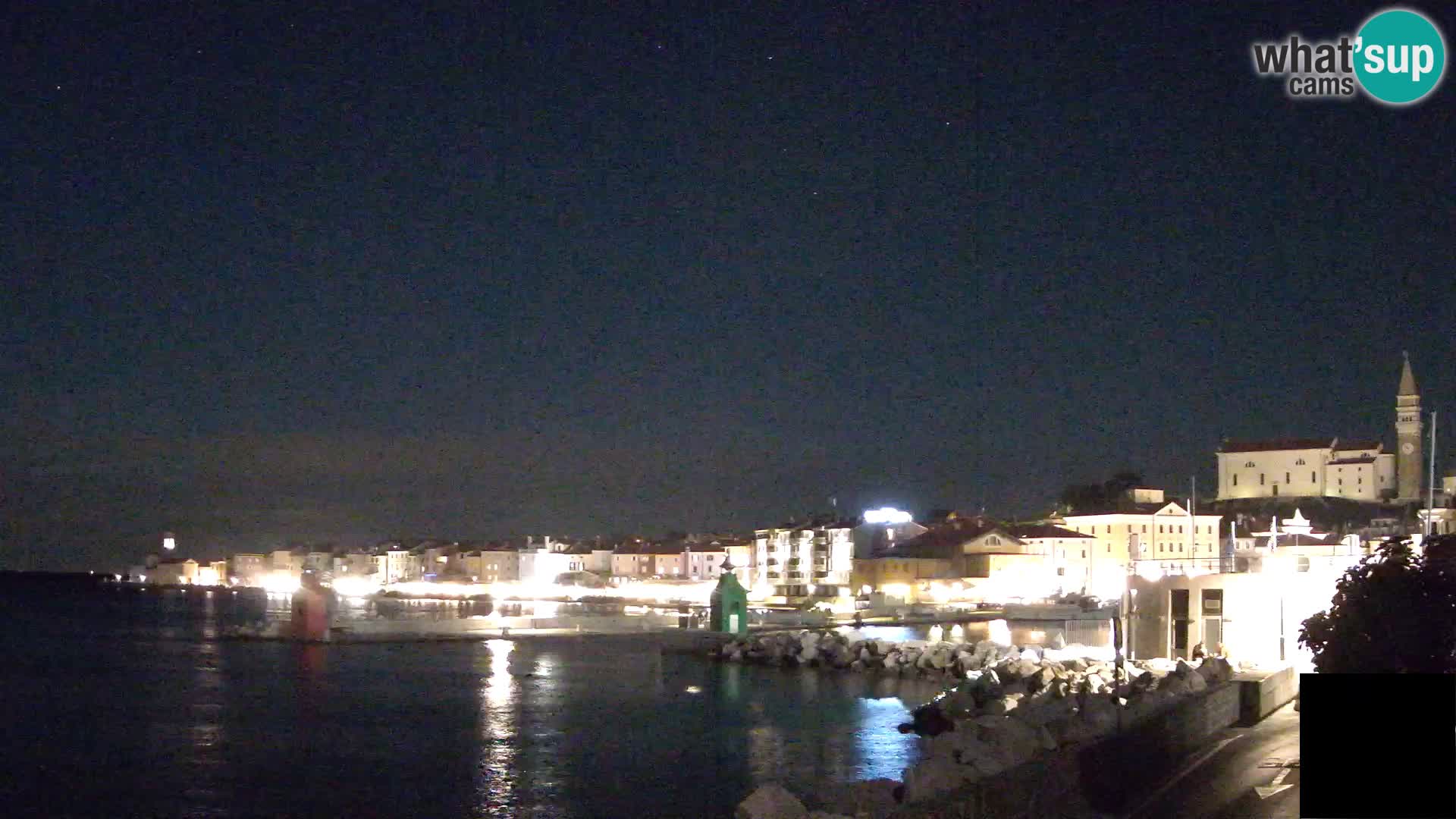 Piran – view to Punta and Mandrač