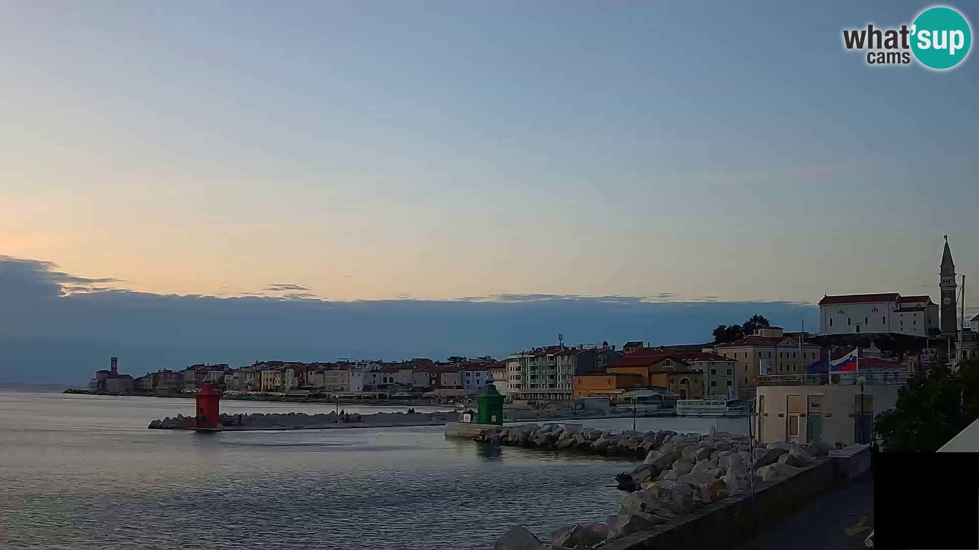 Piran – view to Punta and Mandrač