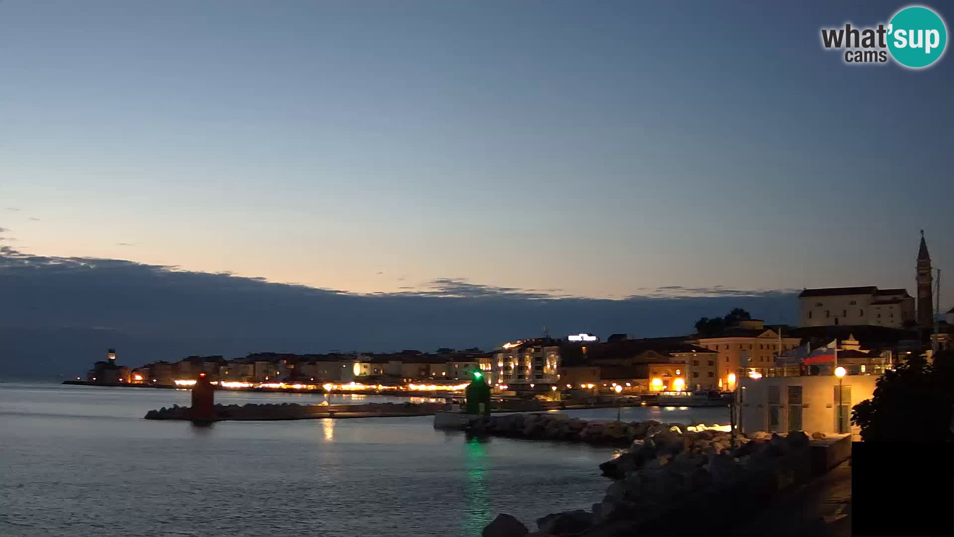 Piran – view to Punta and Mandrač