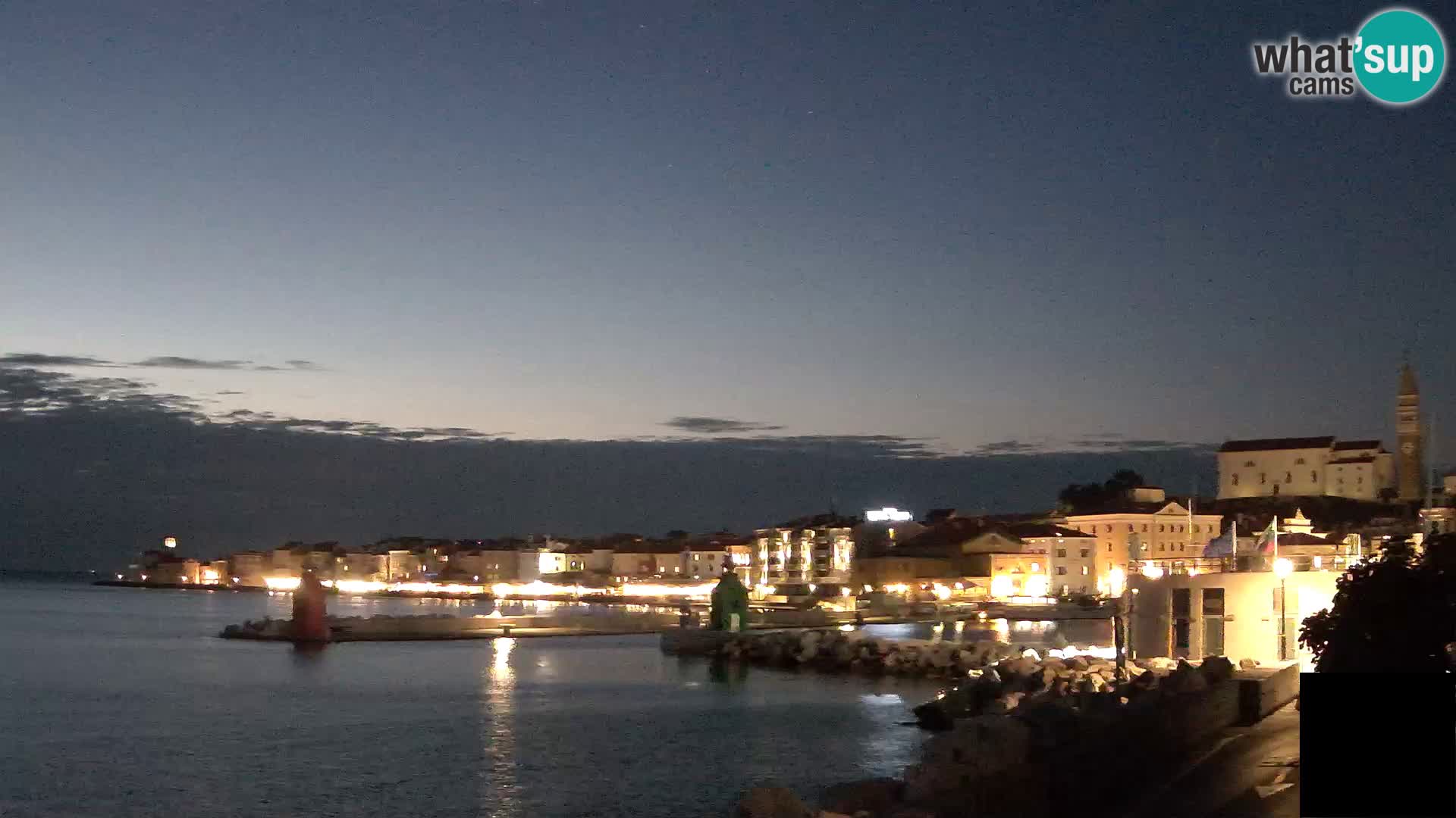 Piran – view to Punta and Mandrač