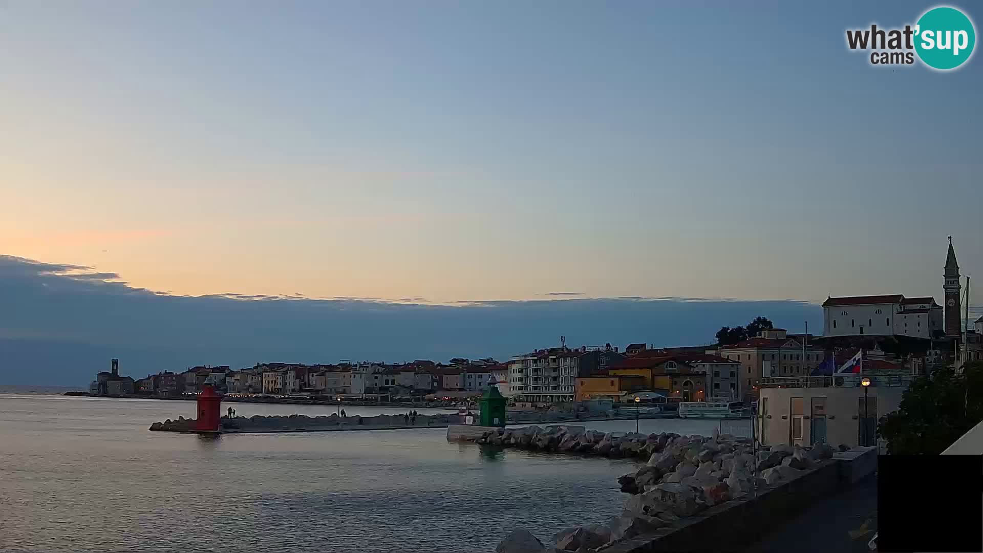 Piran – view to Punta and Mandrač