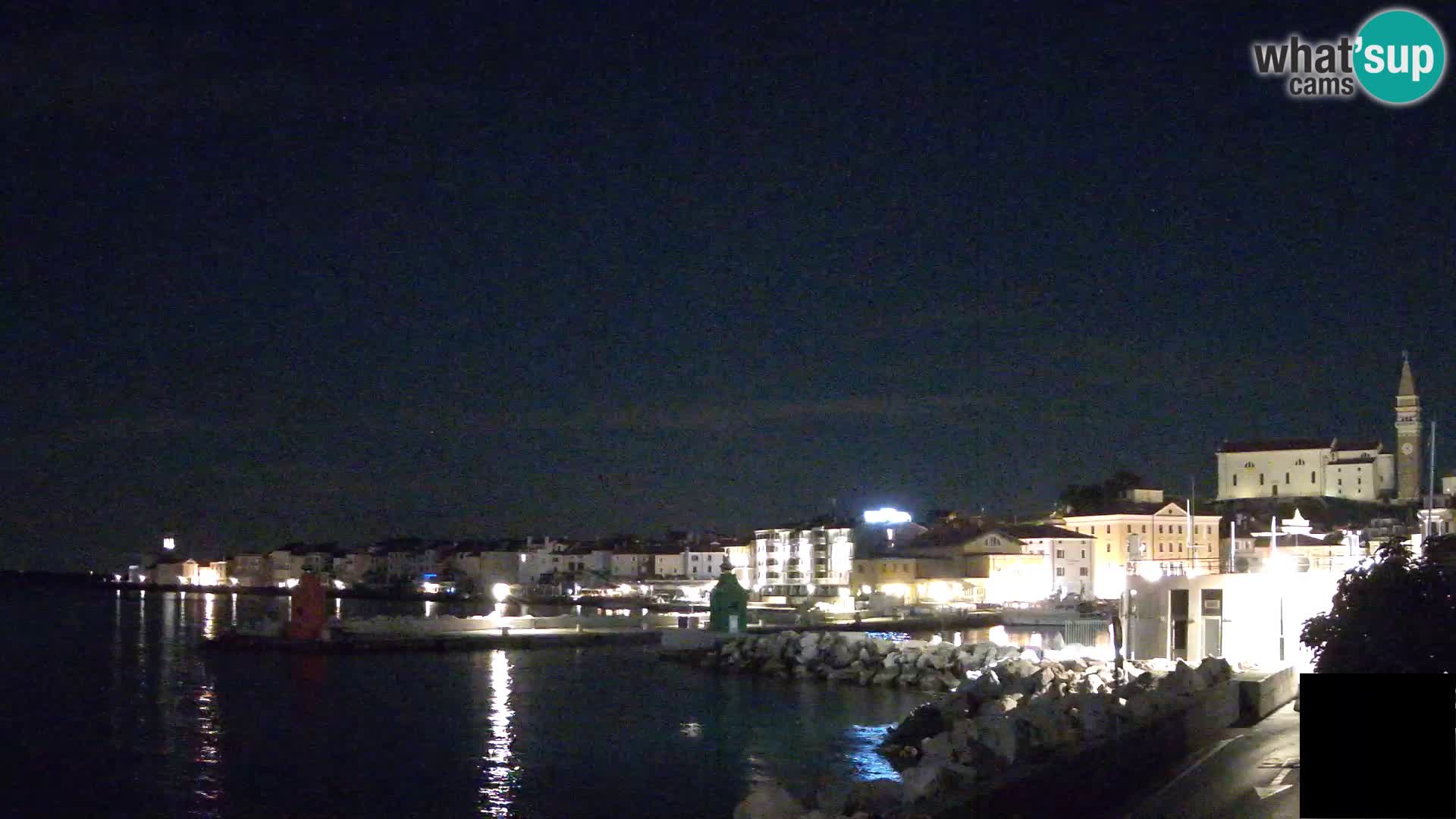 Piran – view to Punta and Mandrač