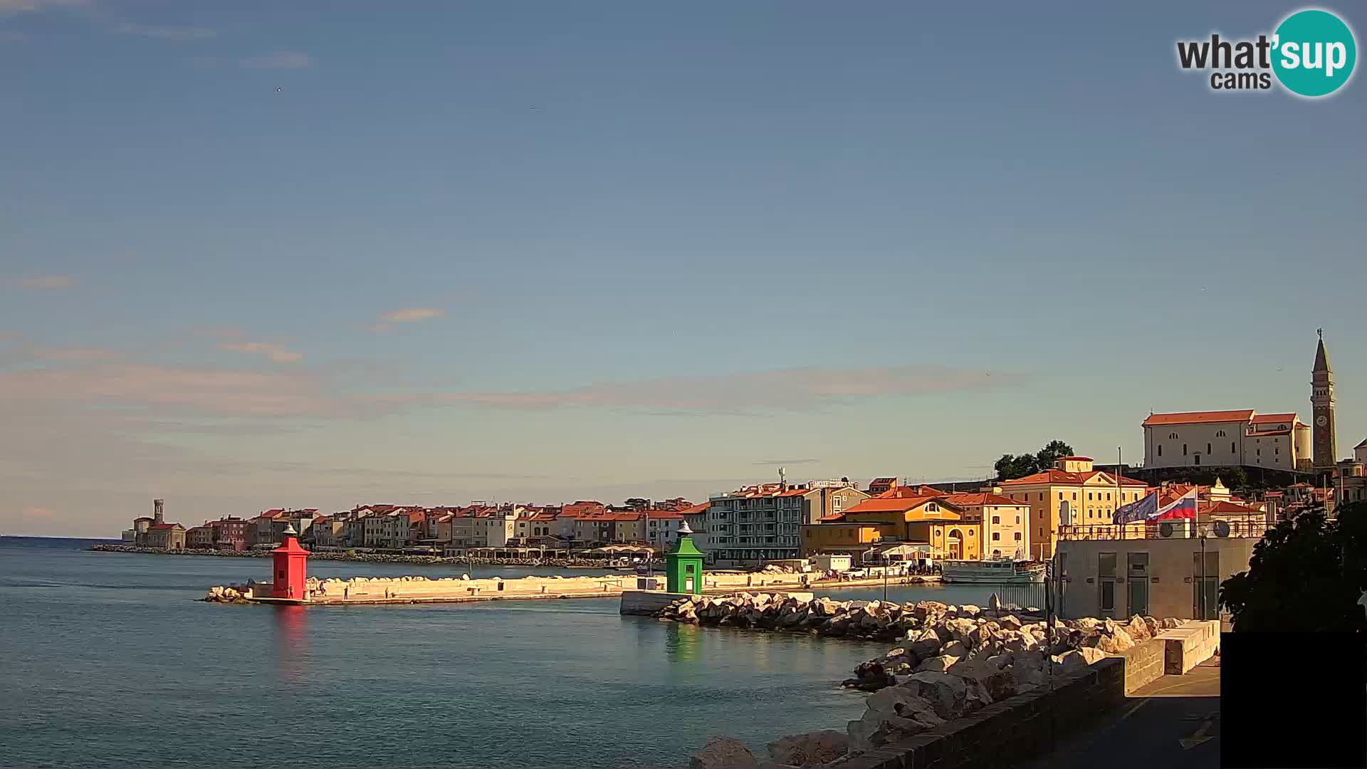 Piran – view to Punta and Mandrač