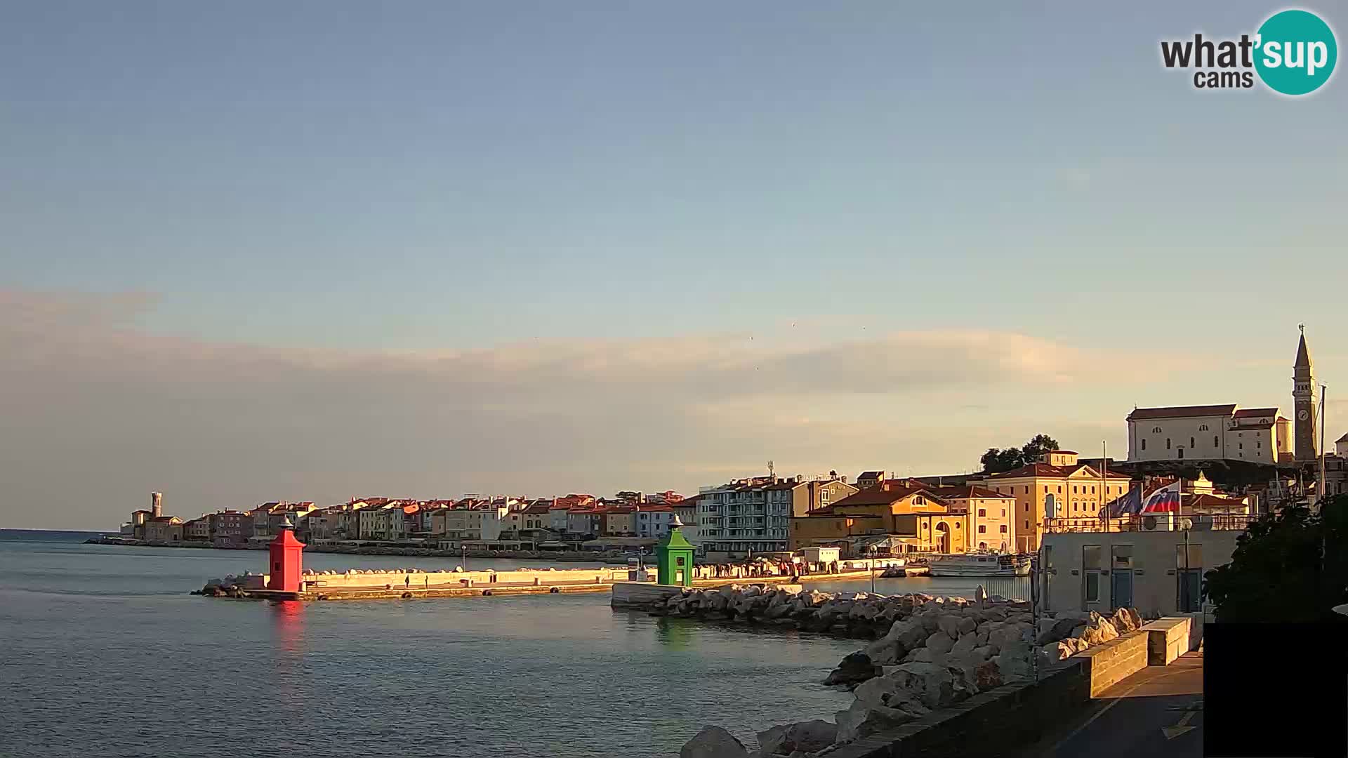 Piran – view to Punta and Mandrač