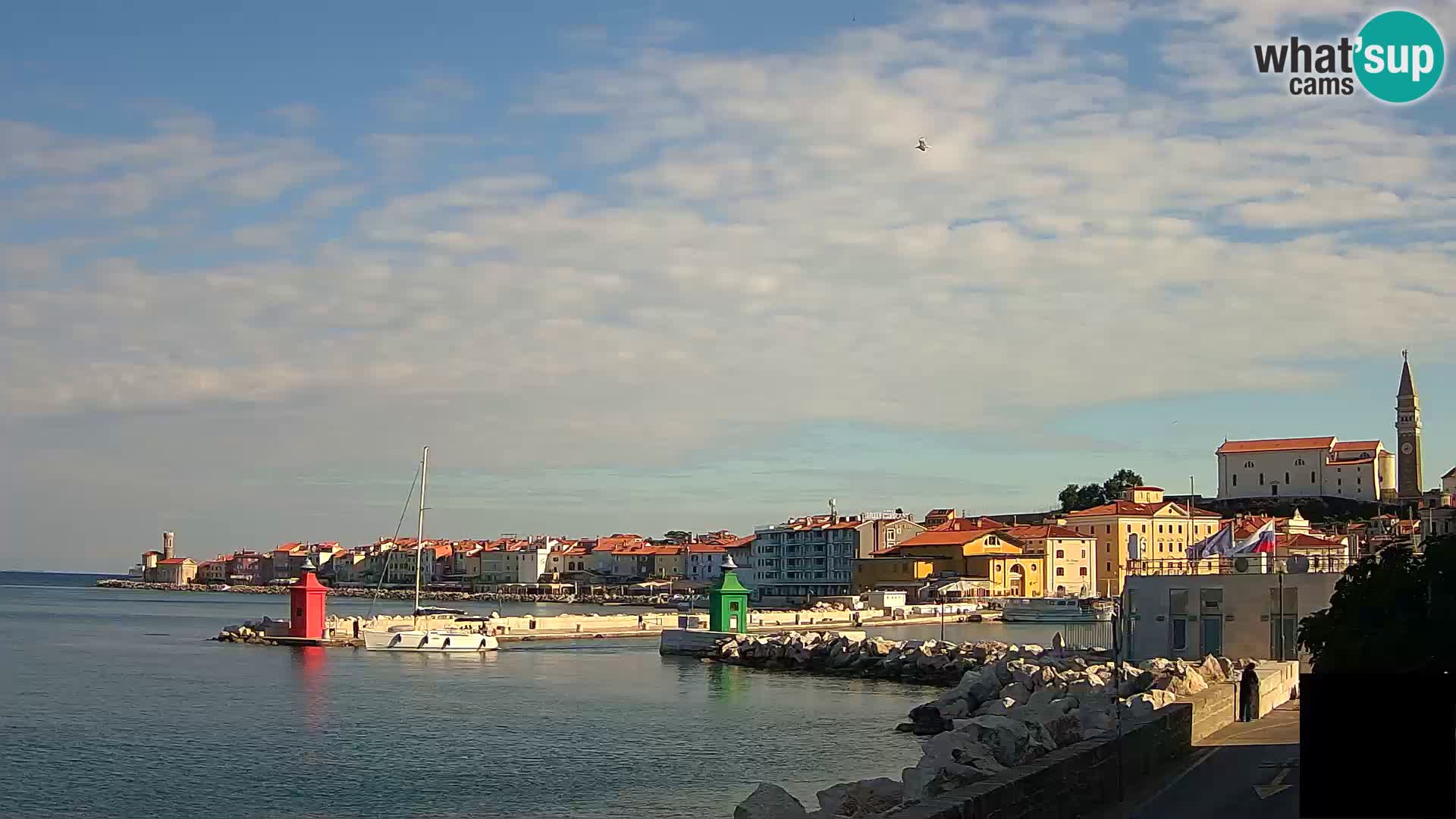 Piran – view to Punta and Mandrač