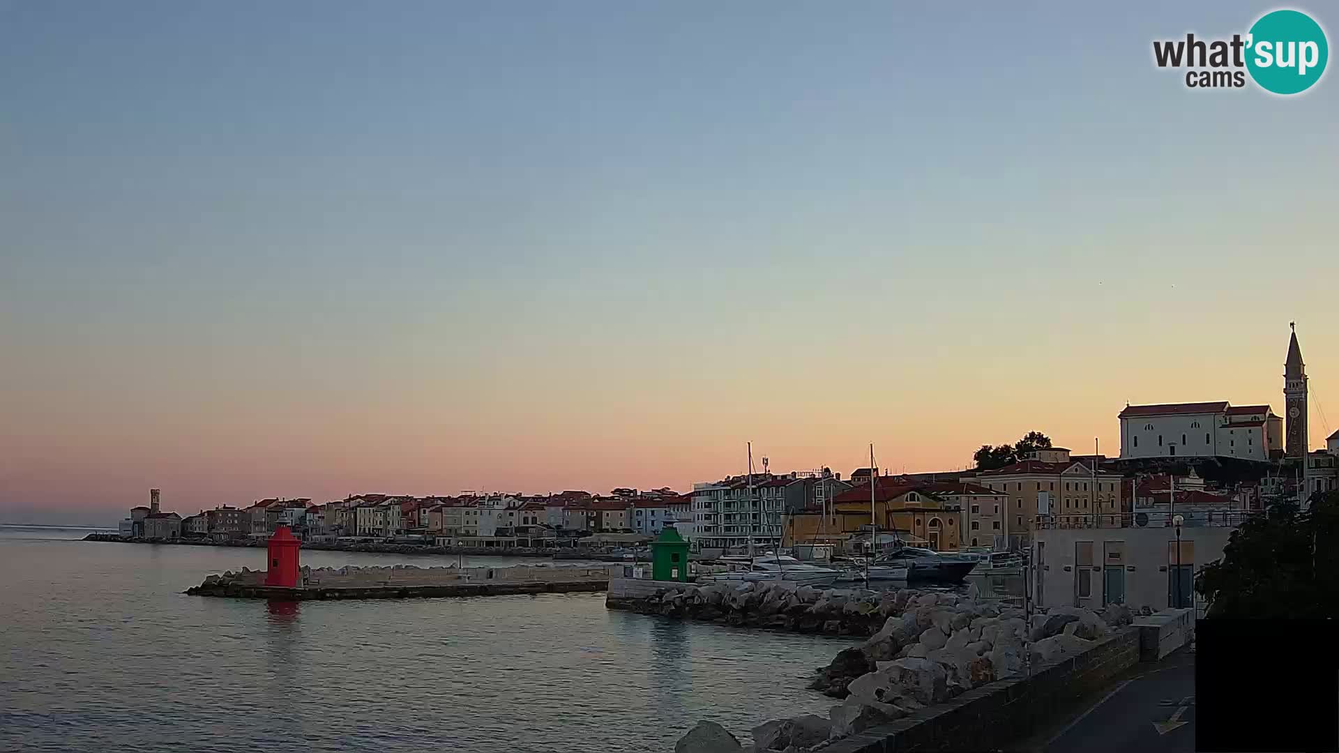 Piran – view to Punta and Mandrač