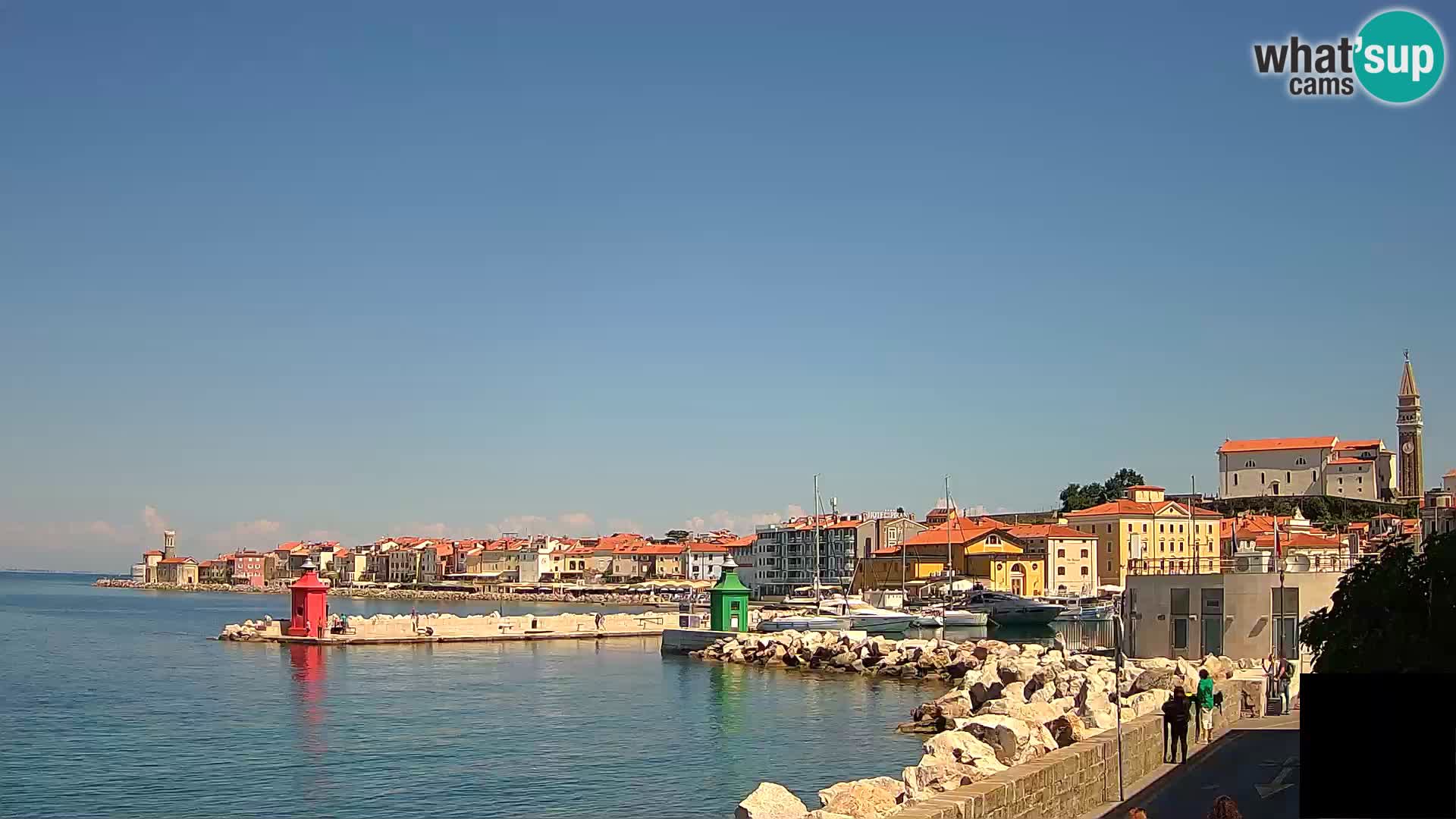 Piran – view to Punta and Mandrač