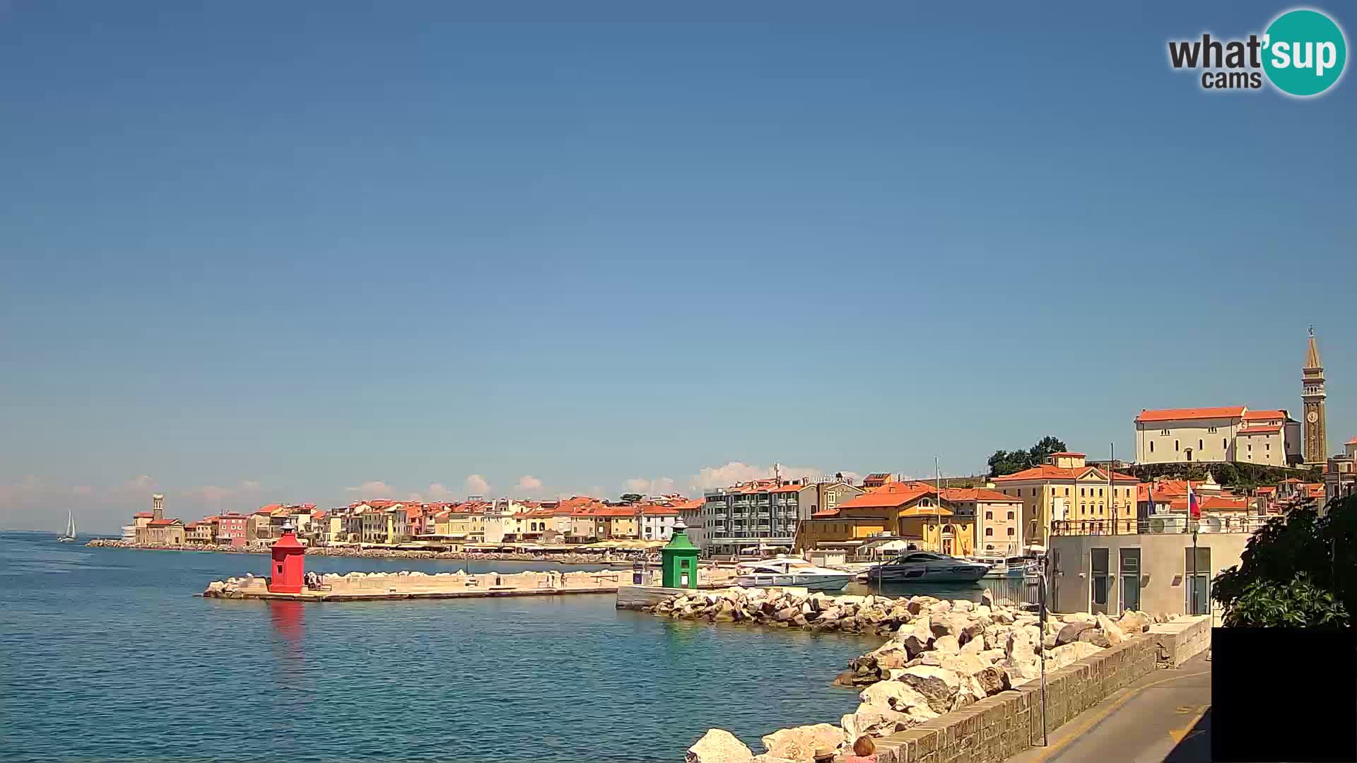 Piran – view to Punta and Mandrač