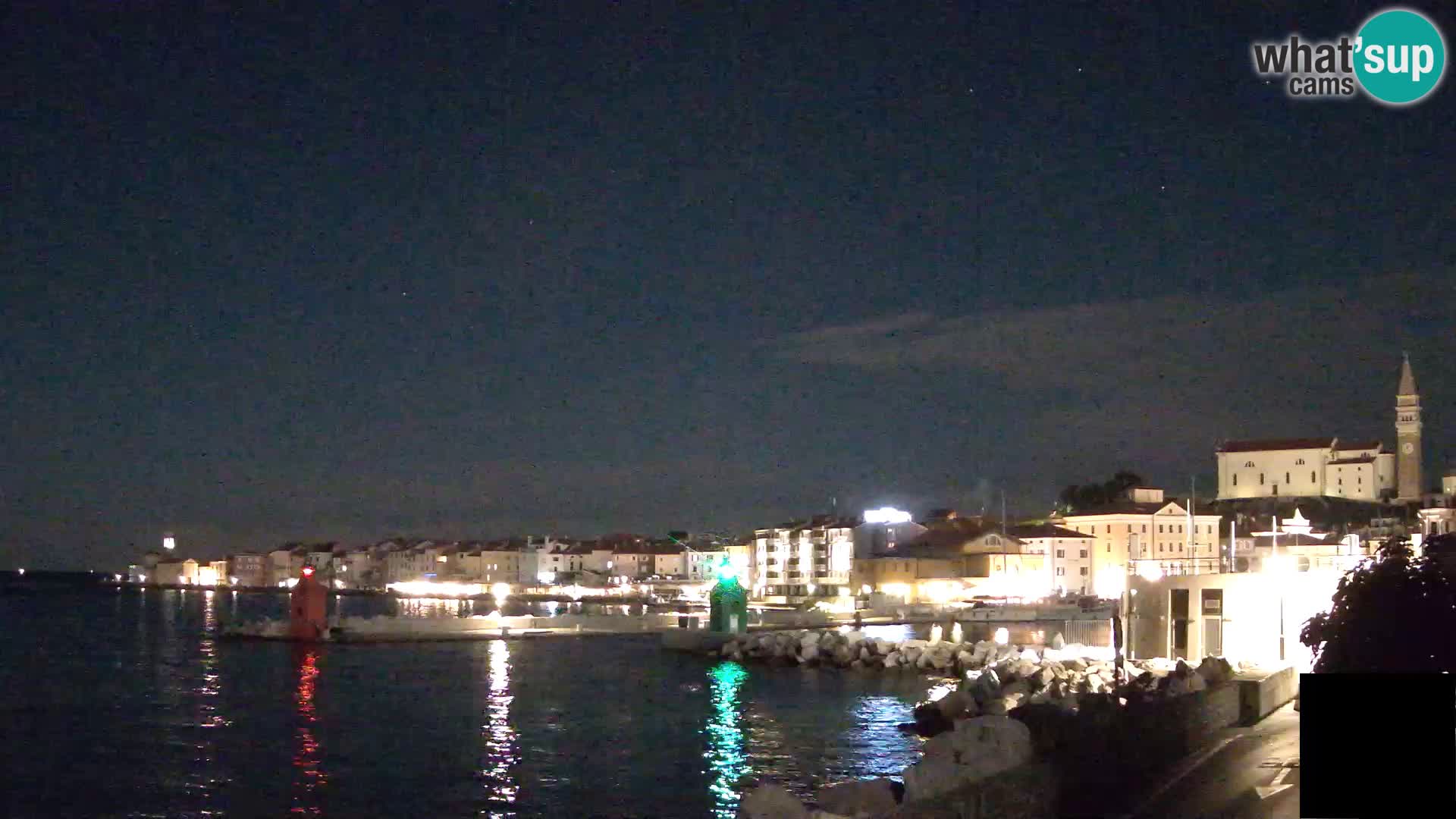 Piran – view to Punta and Mandrač