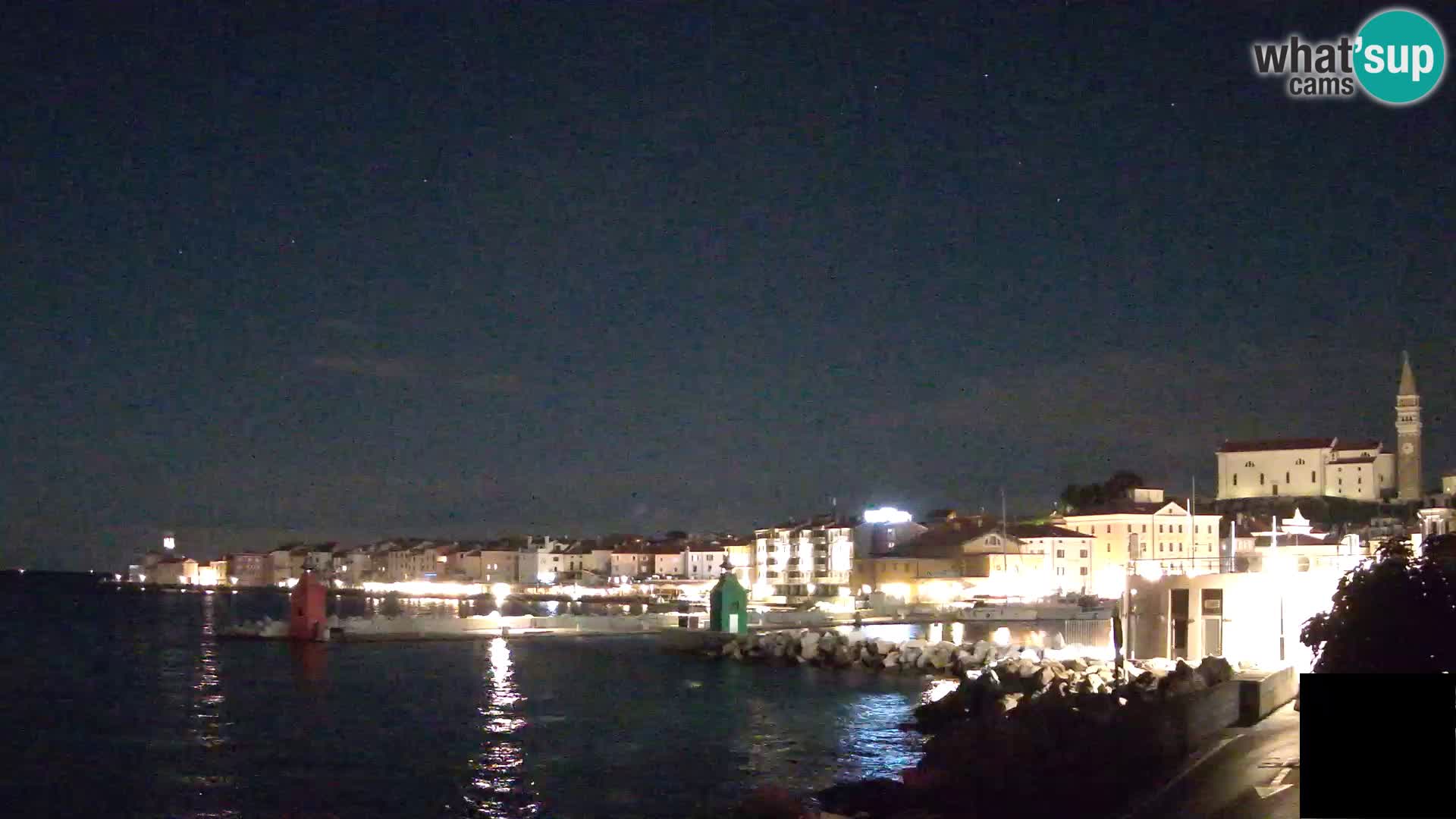 Pirano – vista verso la Punta e il “Mandrač”