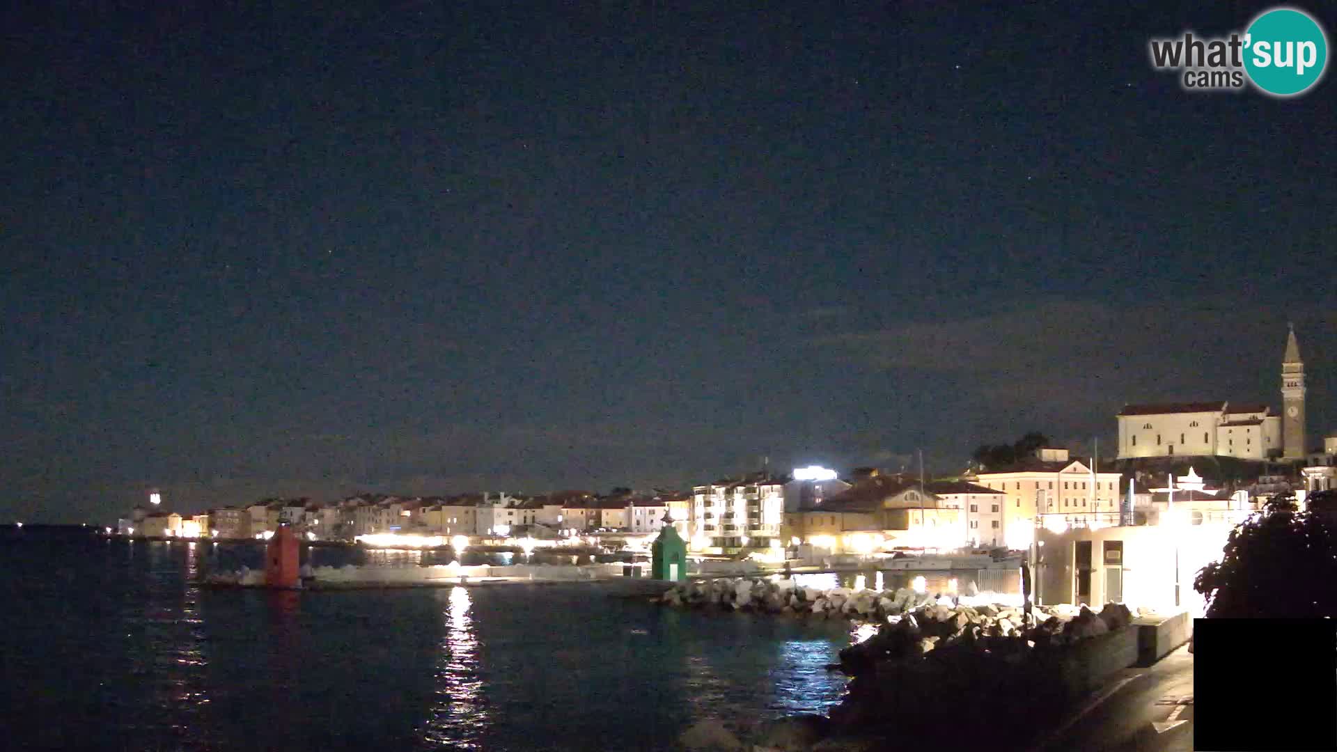 Piran – view to Punta and Mandrač