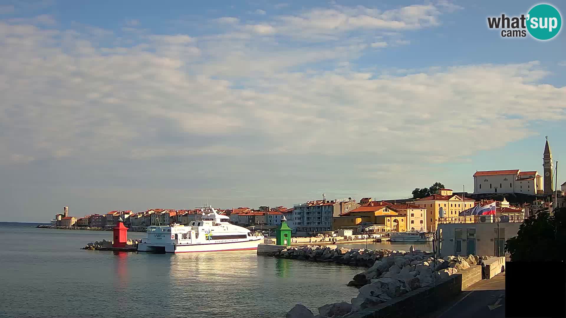 Piran – view to Punta and Mandrač