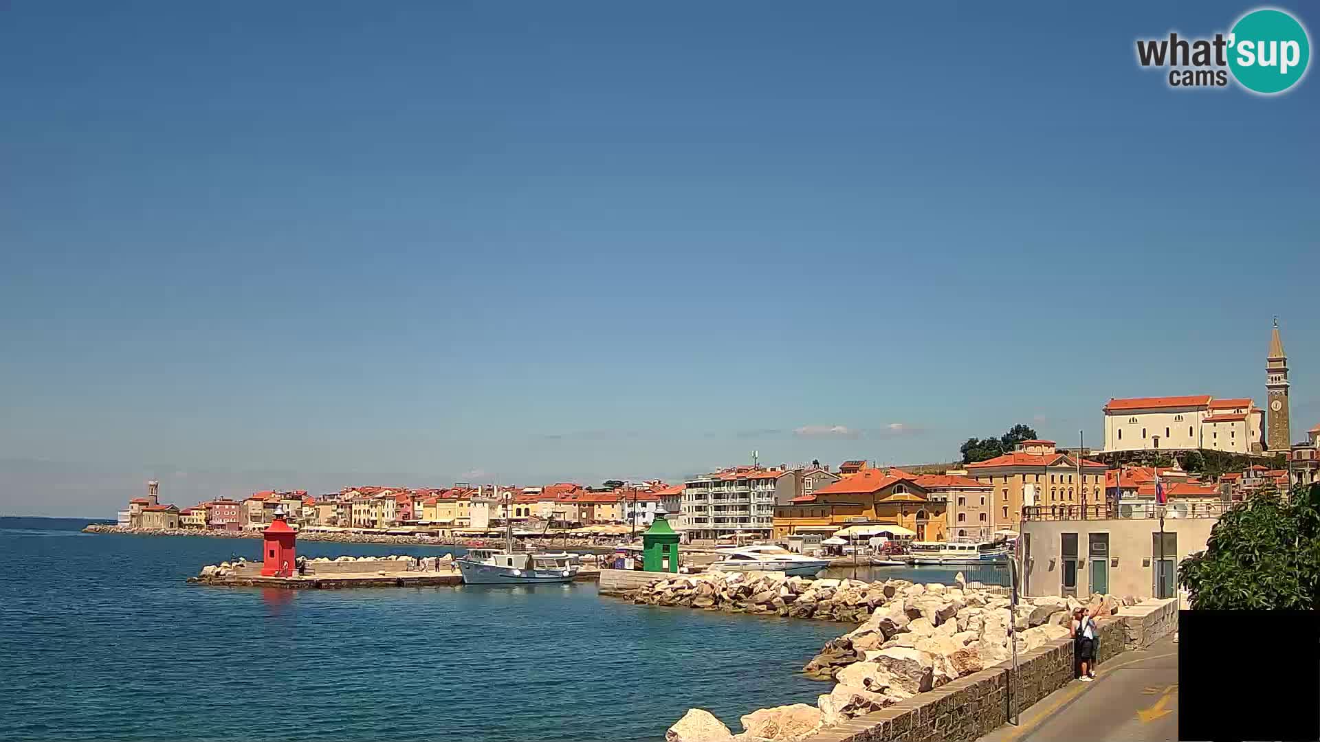 Piran – view to Punta and Mandrač