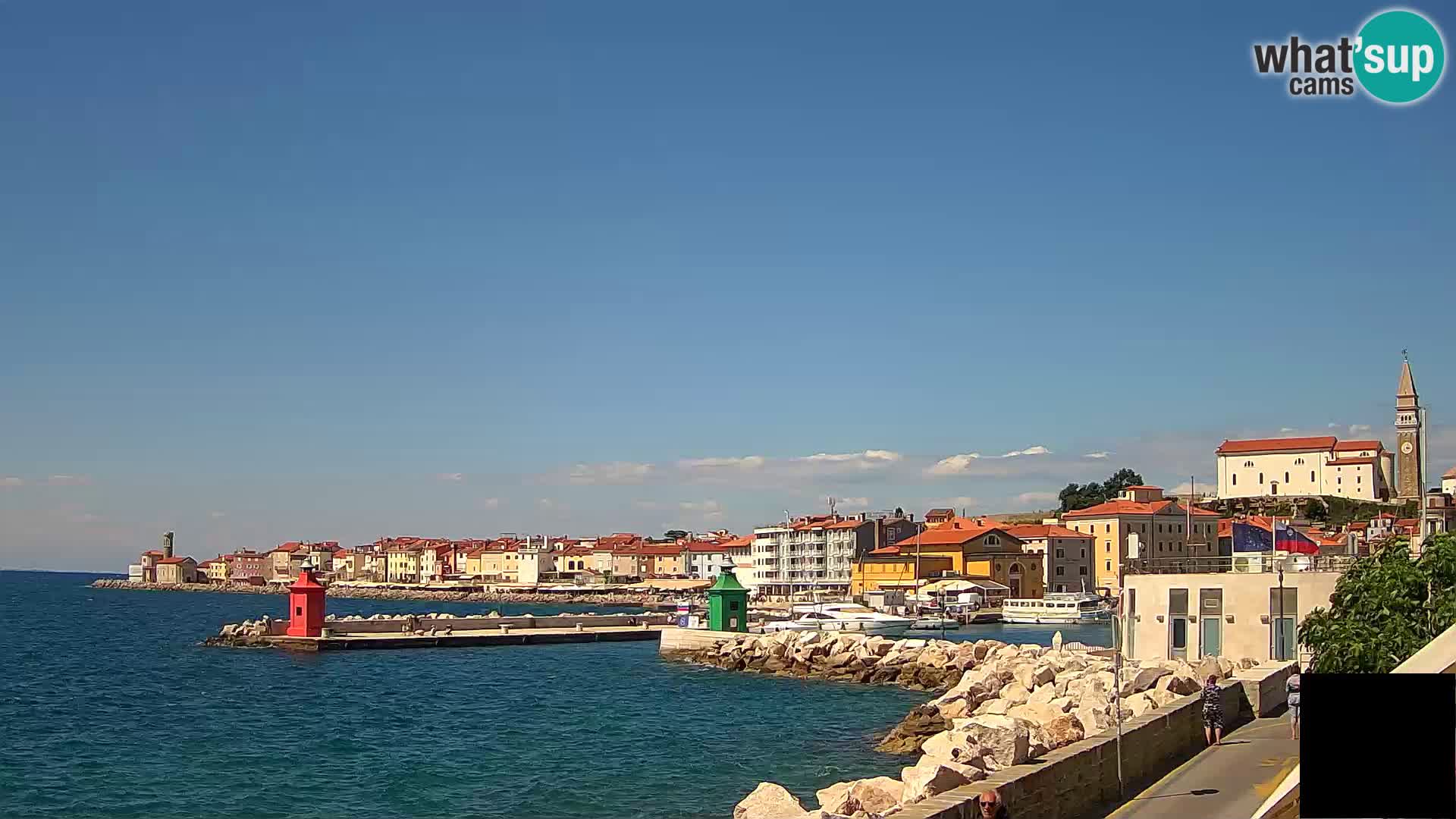 Piran – view to Punta and Mandrač