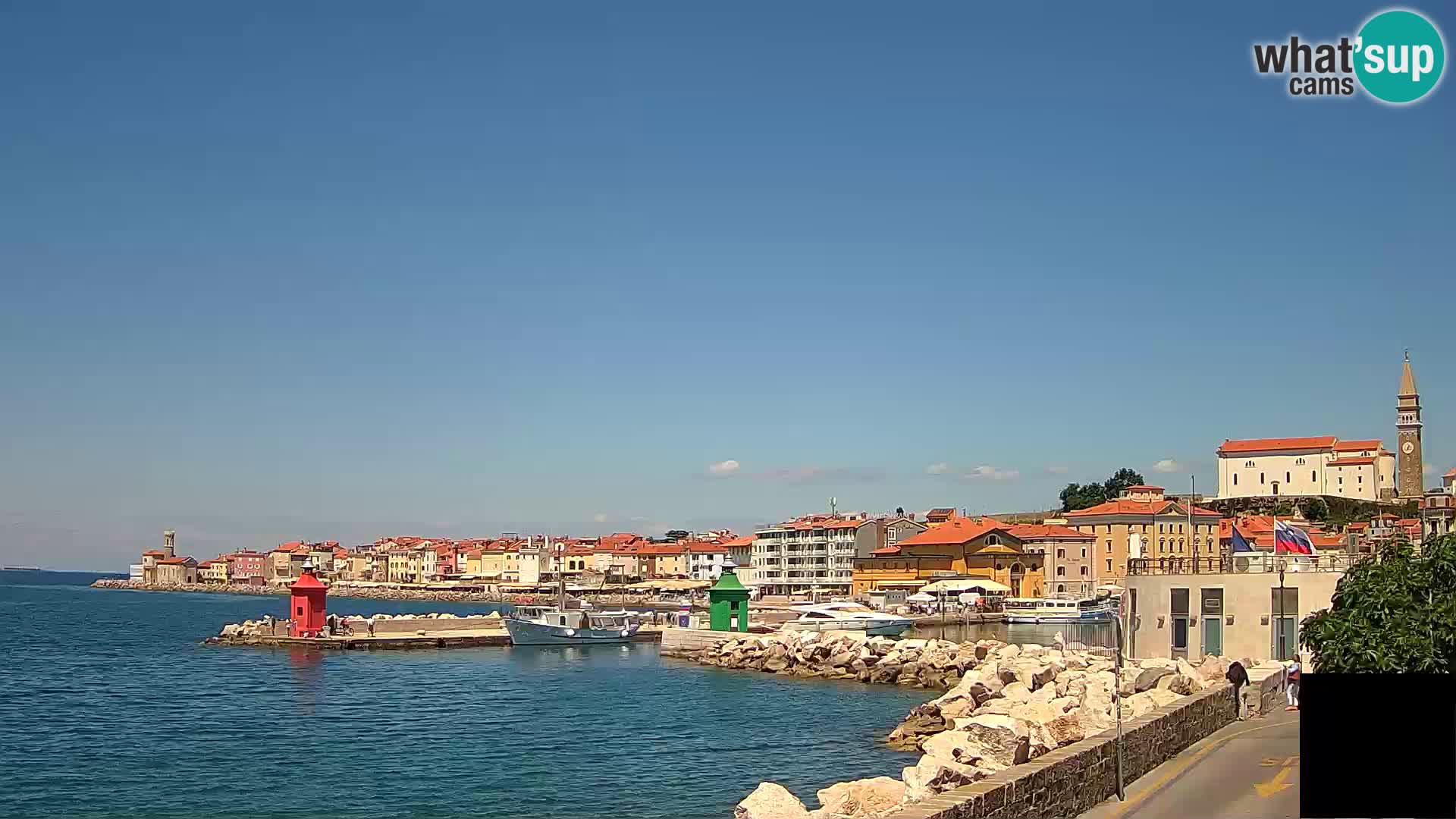 Piran – view to Punta and Mandrač