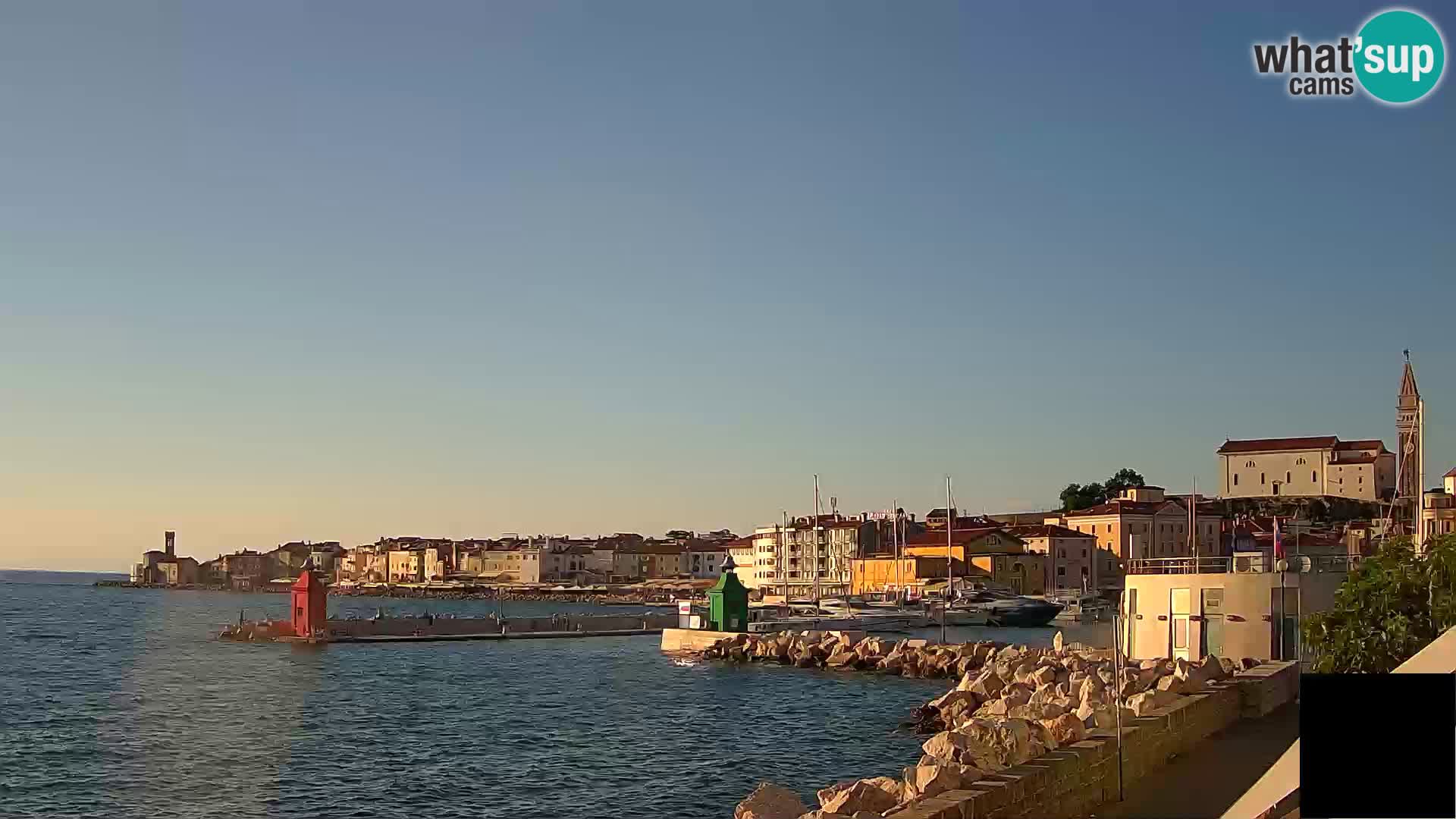 Piran – view to Punta and Mandrač