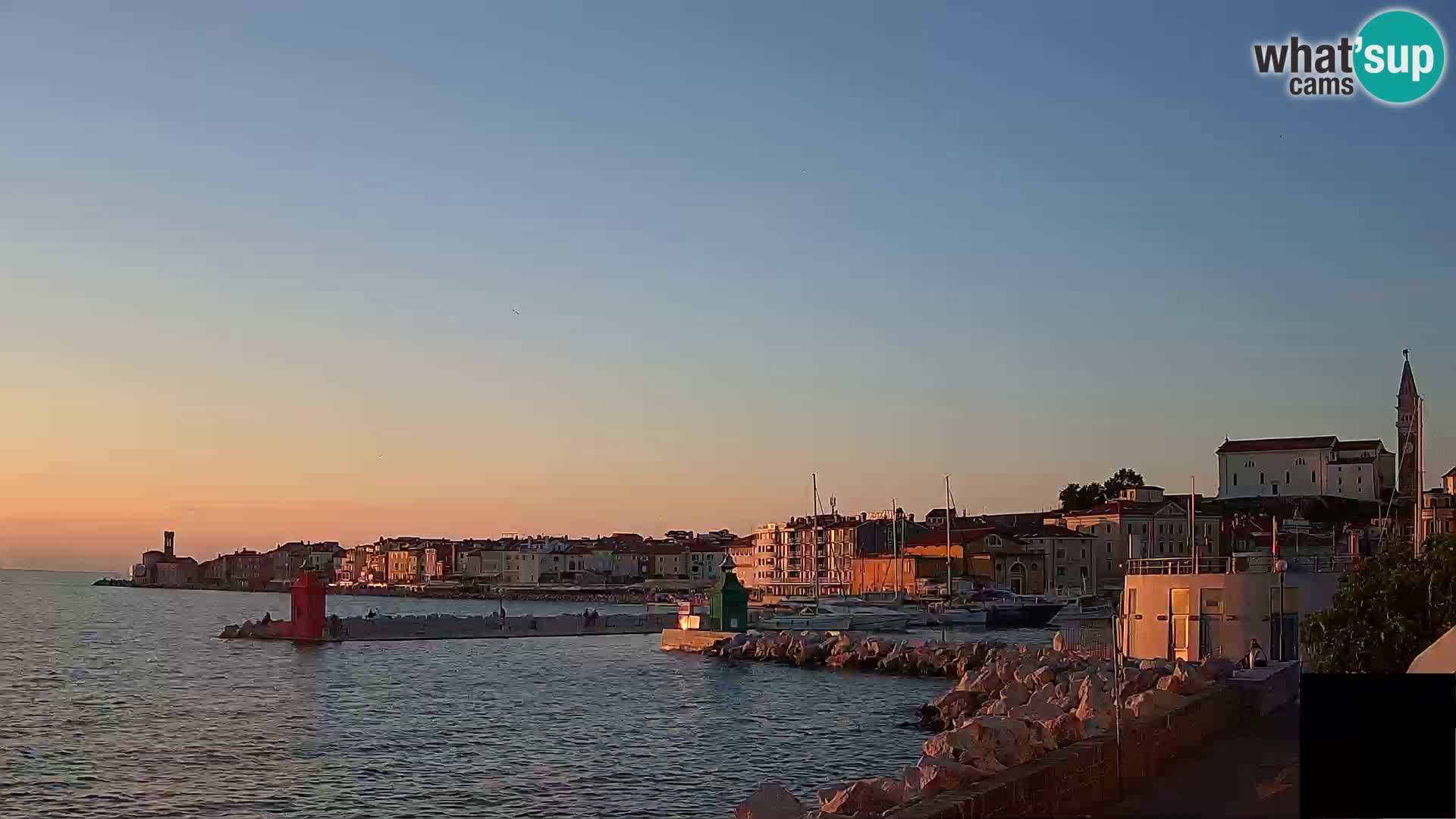 Piran – view to Punta and Mandrač