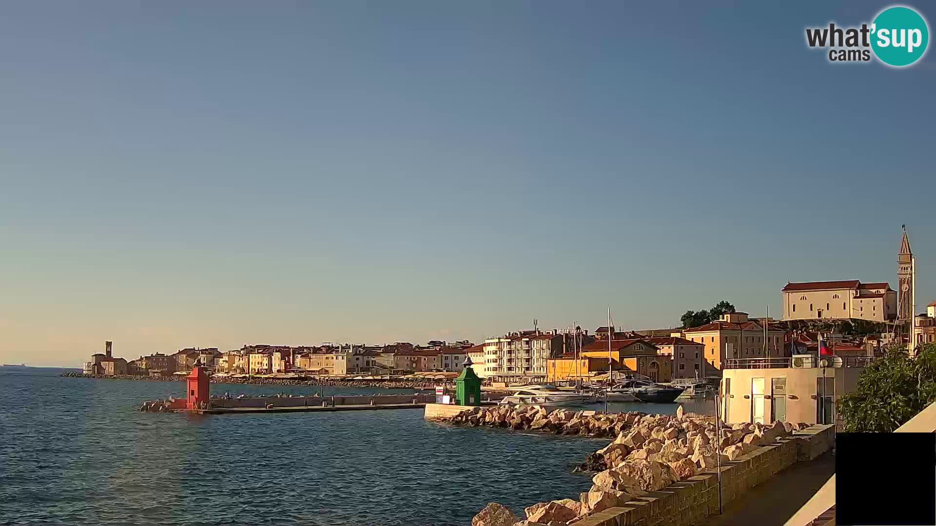 Piran – view to Punta and Mandrač