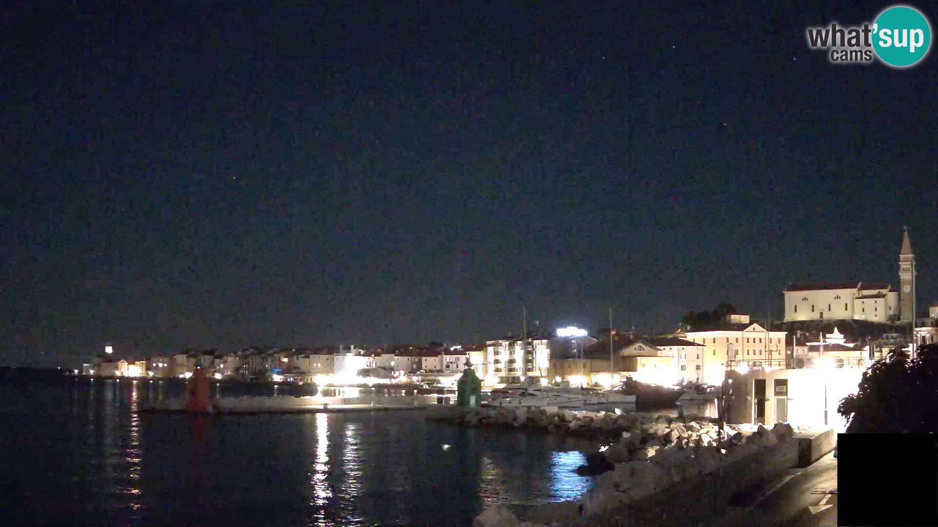 Piran – view to Punta and Mandrač