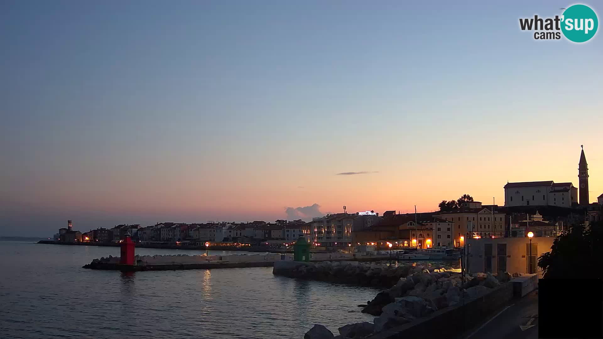 Pirano – vista verso la Punta e il “Mandrač”