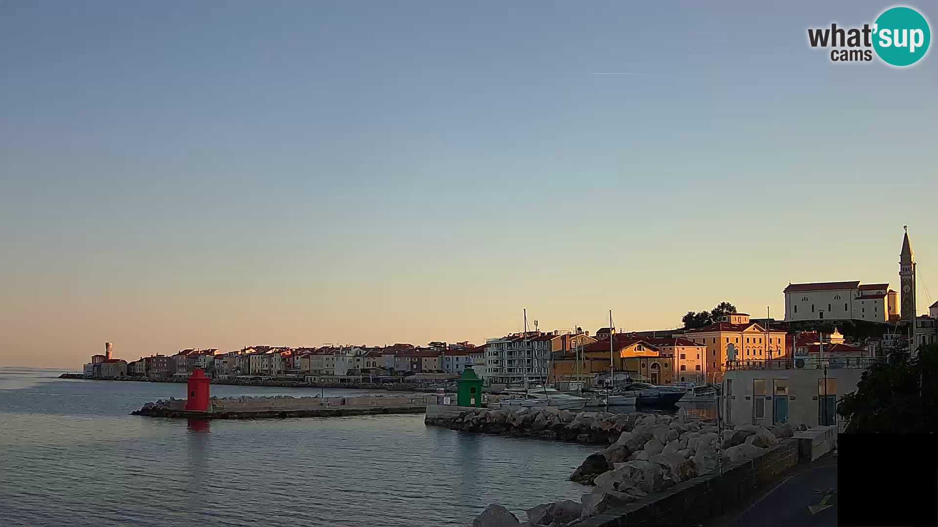 Piran – view to Punta and Mandrač