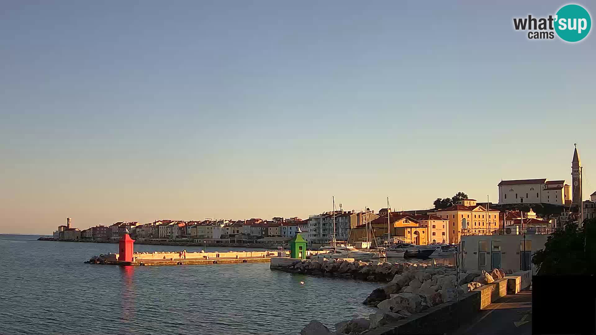 Piran – view to Punta and Mandrač