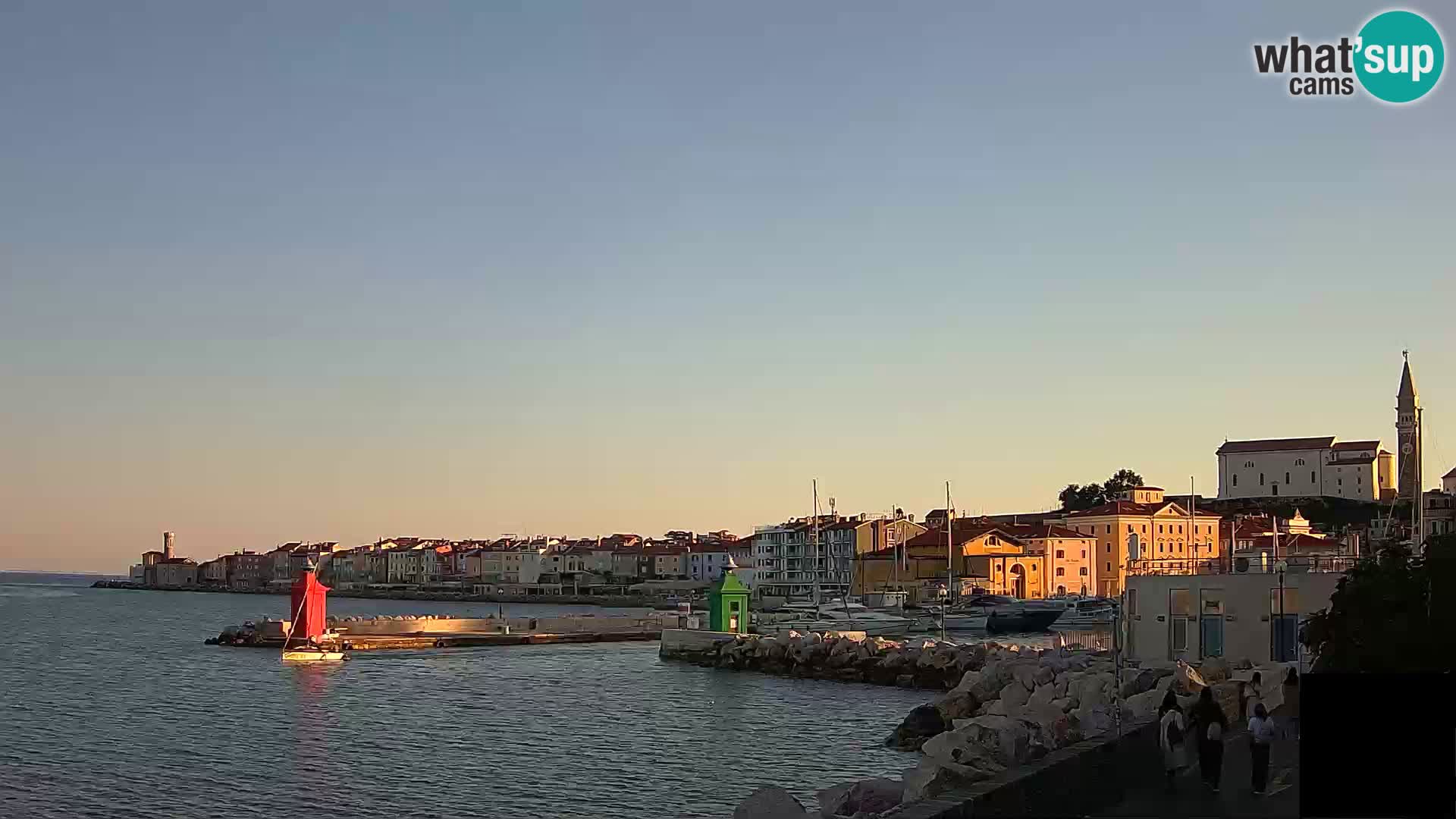 Pirano – vista verso la Punta e il “Mandrač”