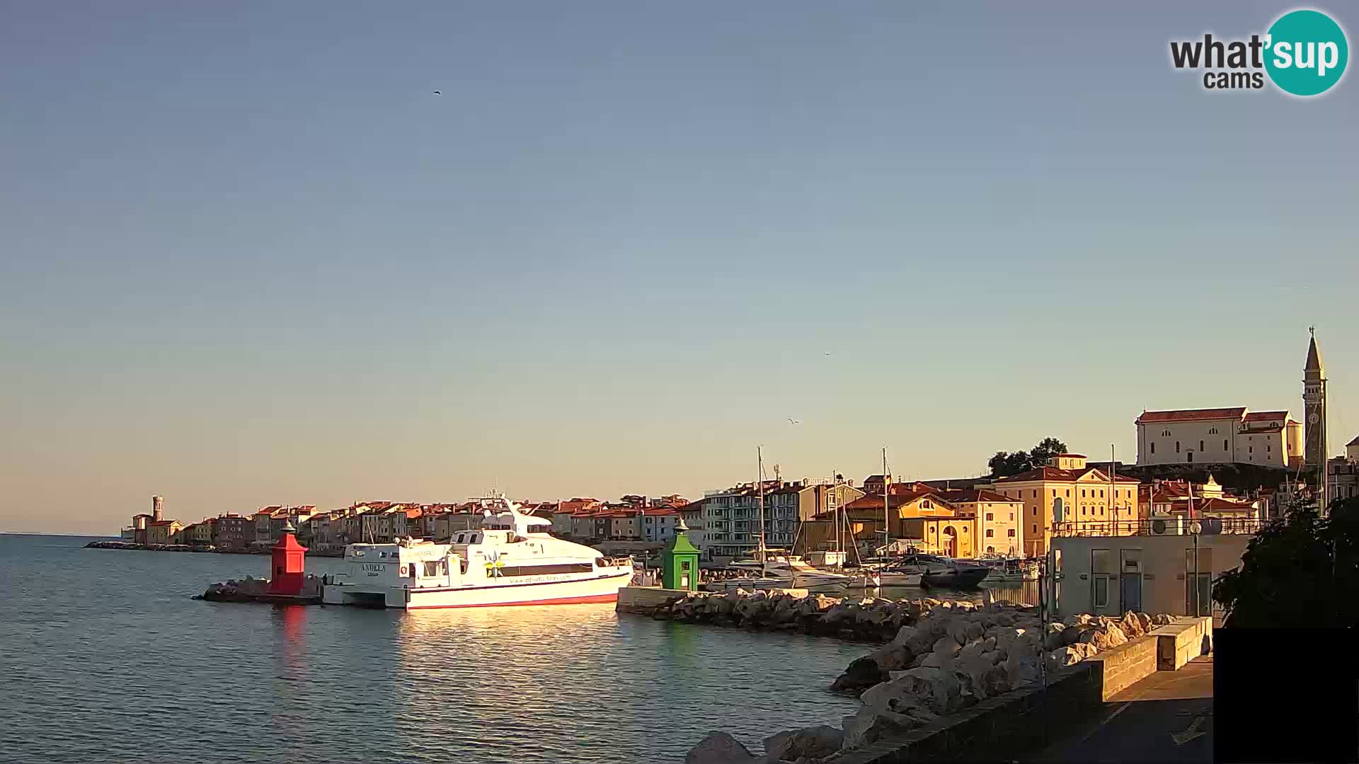 Piran – view to Punta and Mandrač