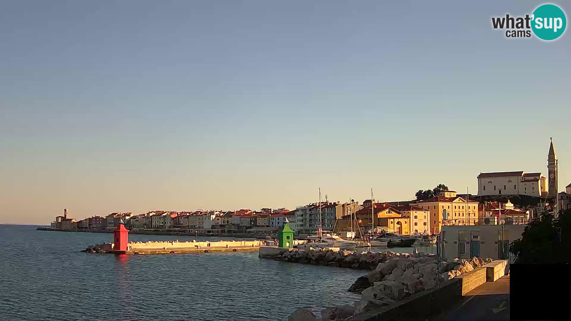 Piran – view to Punta and Mandrač