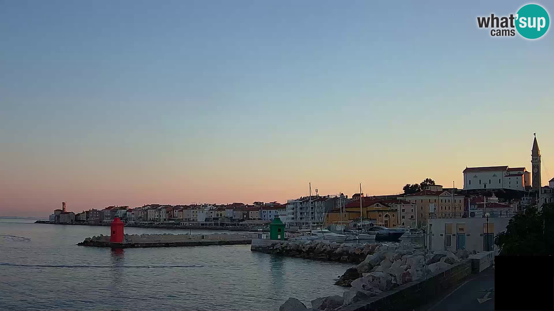 Piran – view to Punta and Mandrač