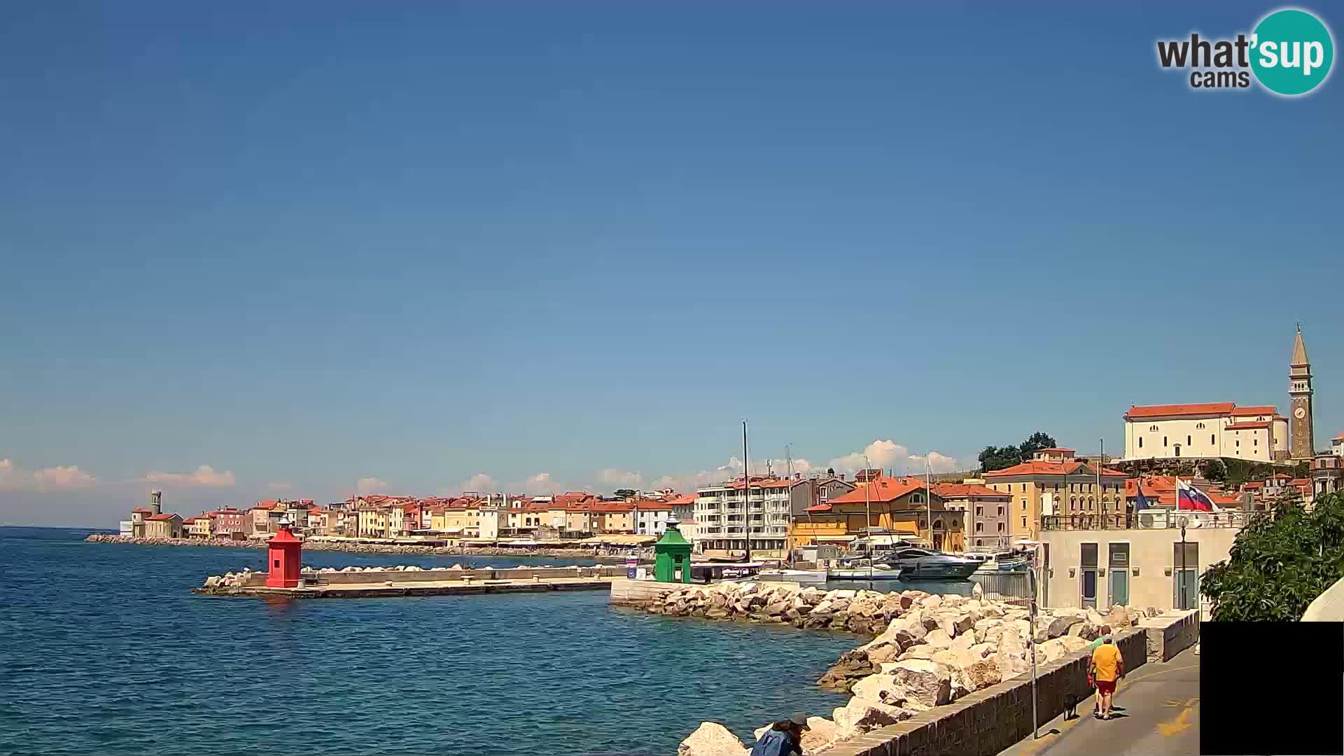 Piran – view to Punta and Mandrač