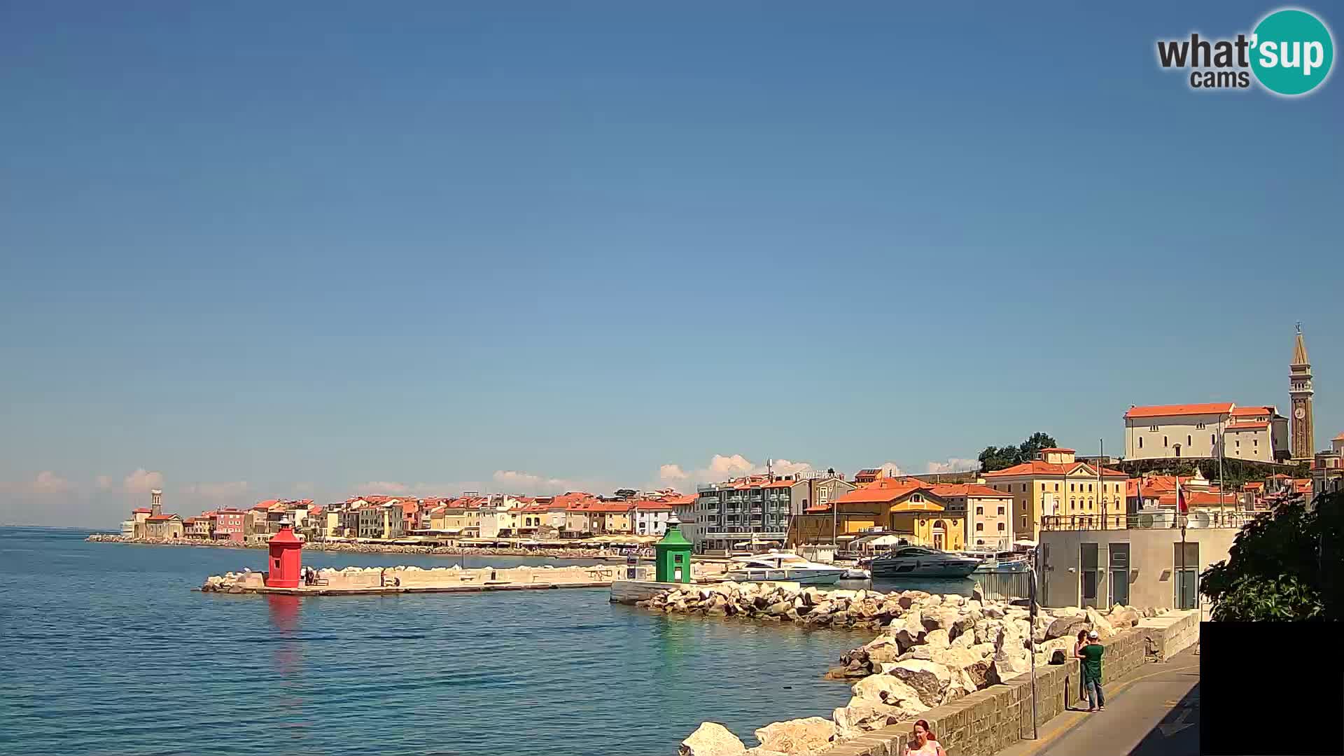 Piran – view to Punta and Mandrač