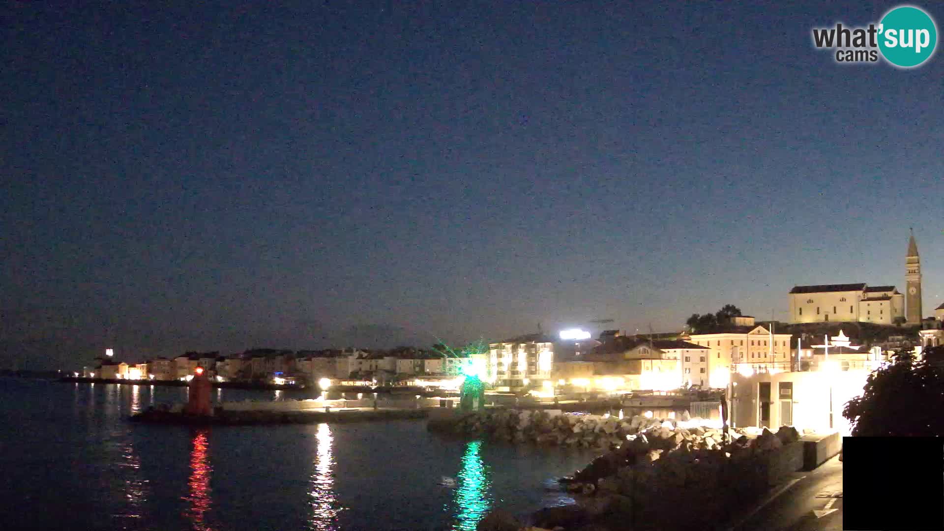 Piran – view to Punta and Mandrač