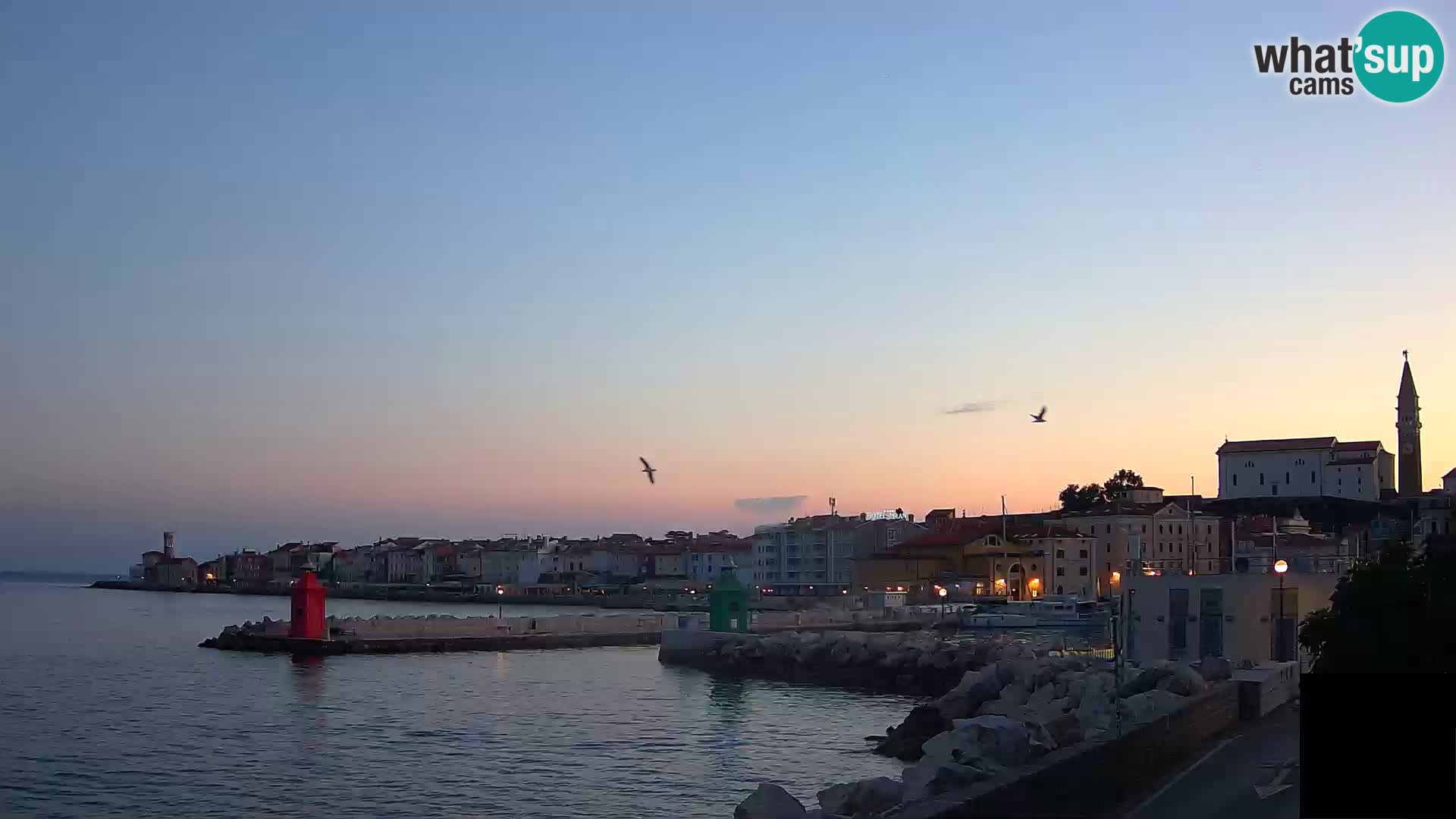 Pirano – vista verso la Punta e il “Mandrač”